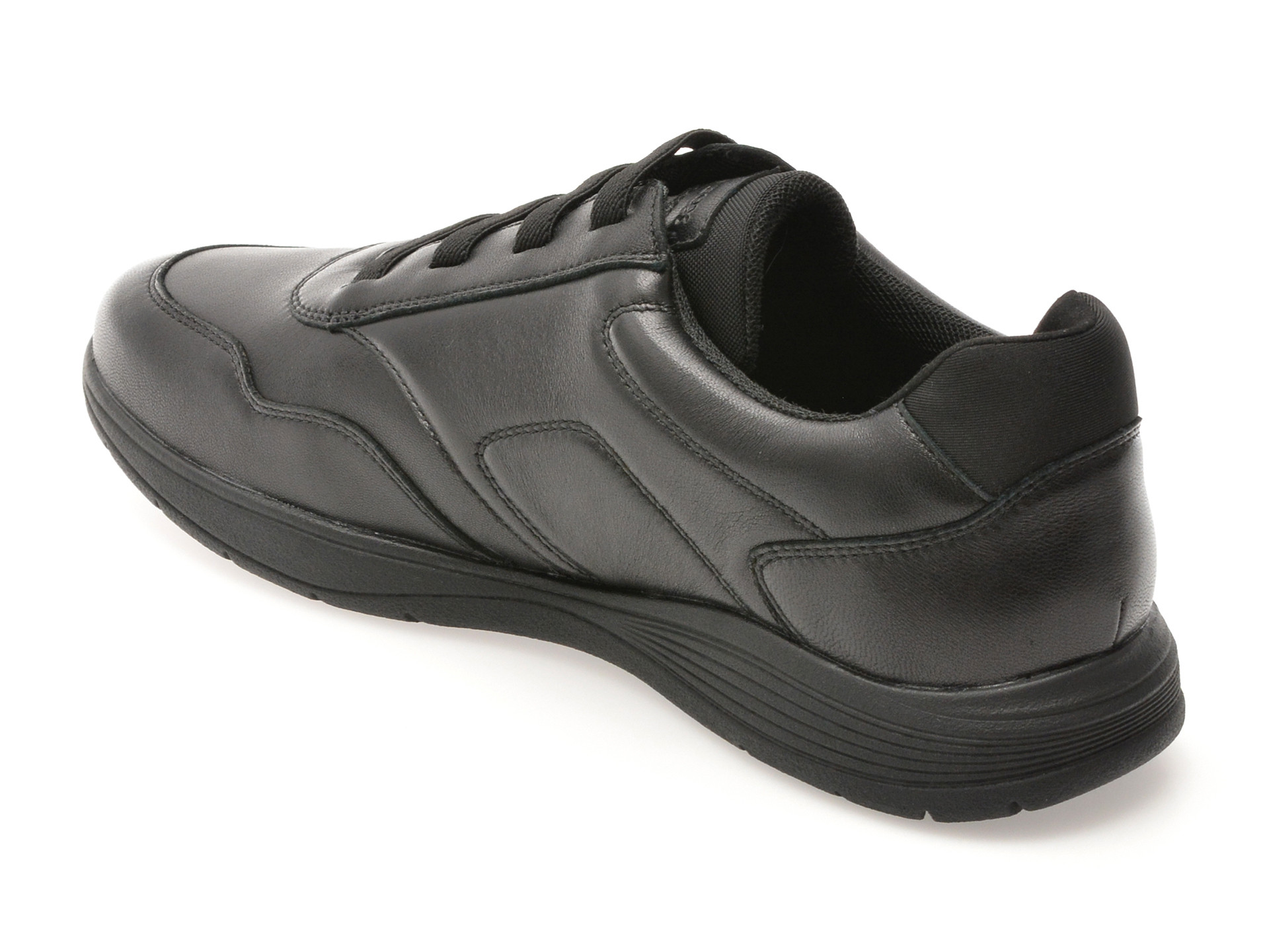 Pantofi sport GEOX negri, U45BXE, din piele naturala