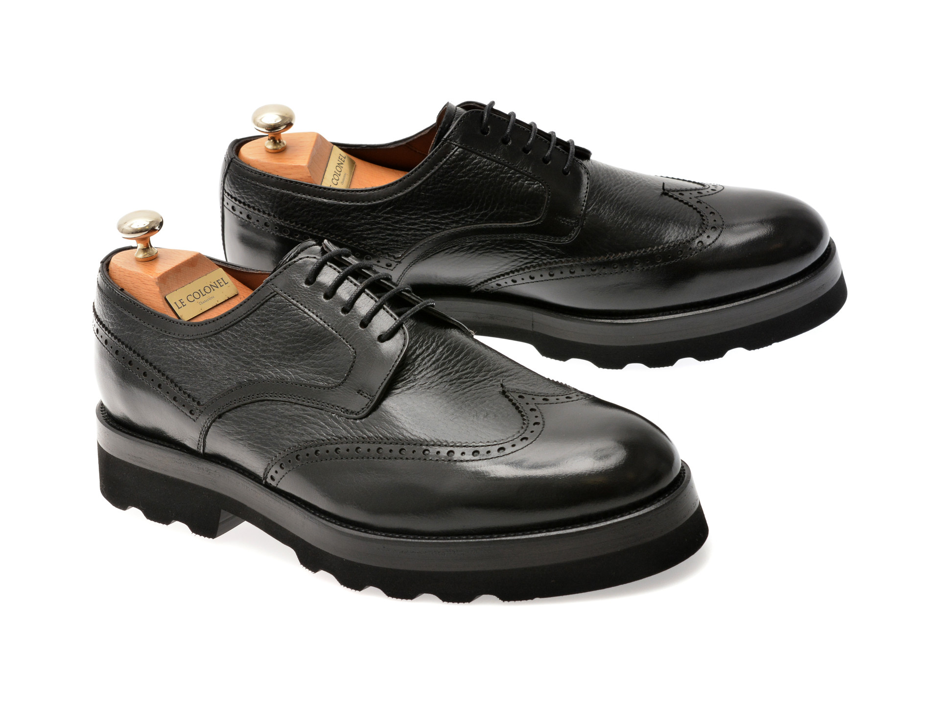 Pantofi eleganti LE COLONEL negri, 49115, din piele naturala