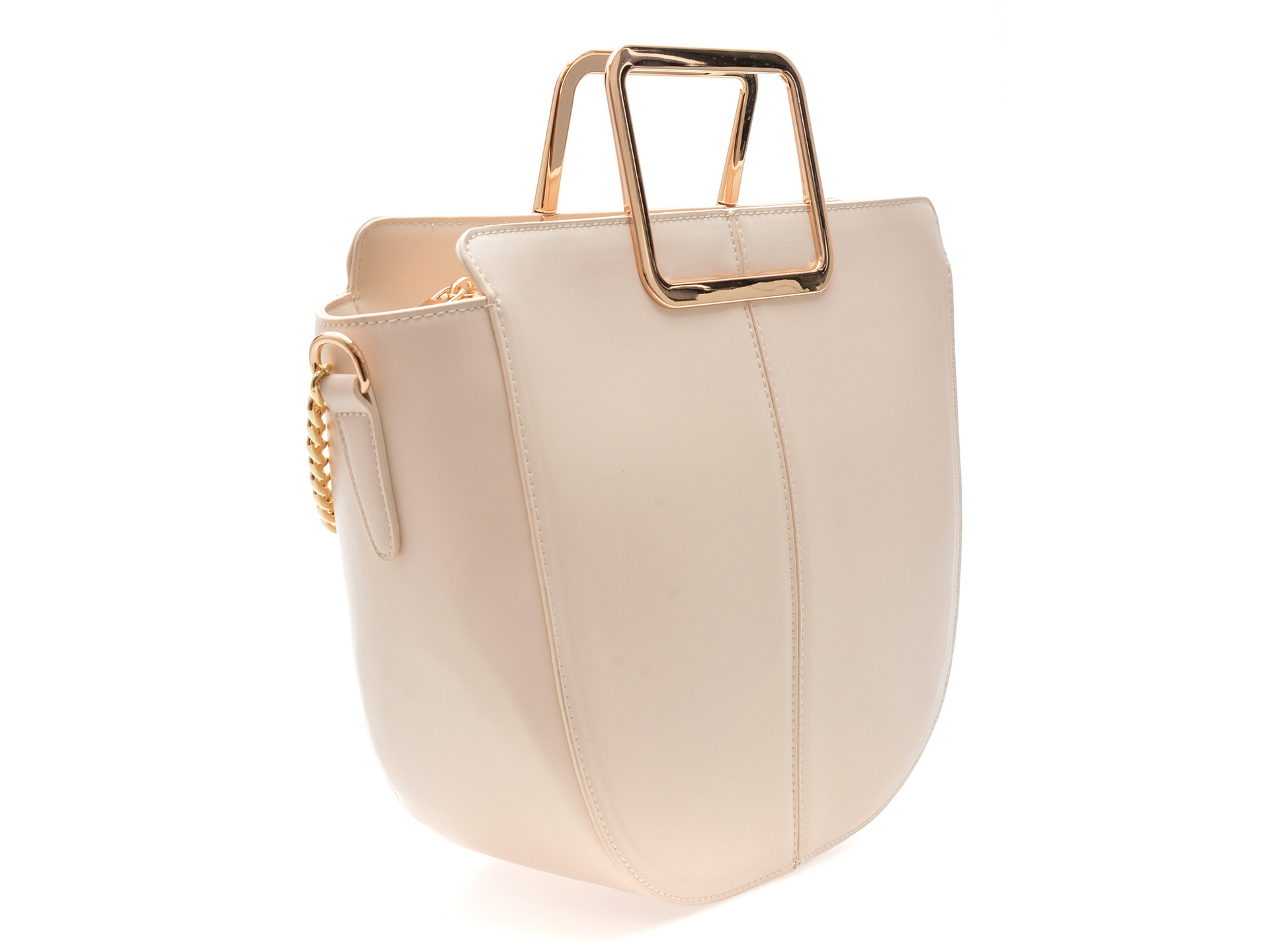 Geanta EPICA alba, 644119, din piele ecologica