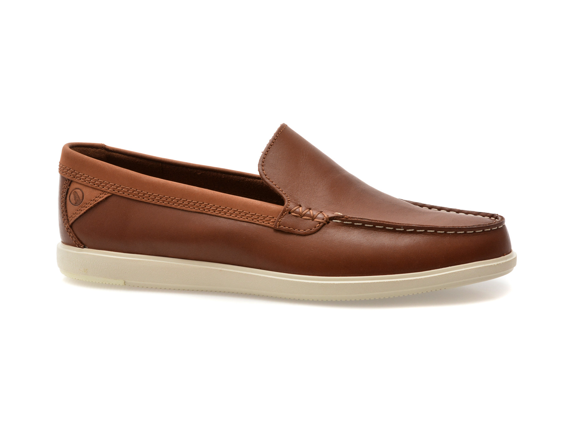 Mocasini CLARKS maro, BRATTON LOAFER, din piele naturala