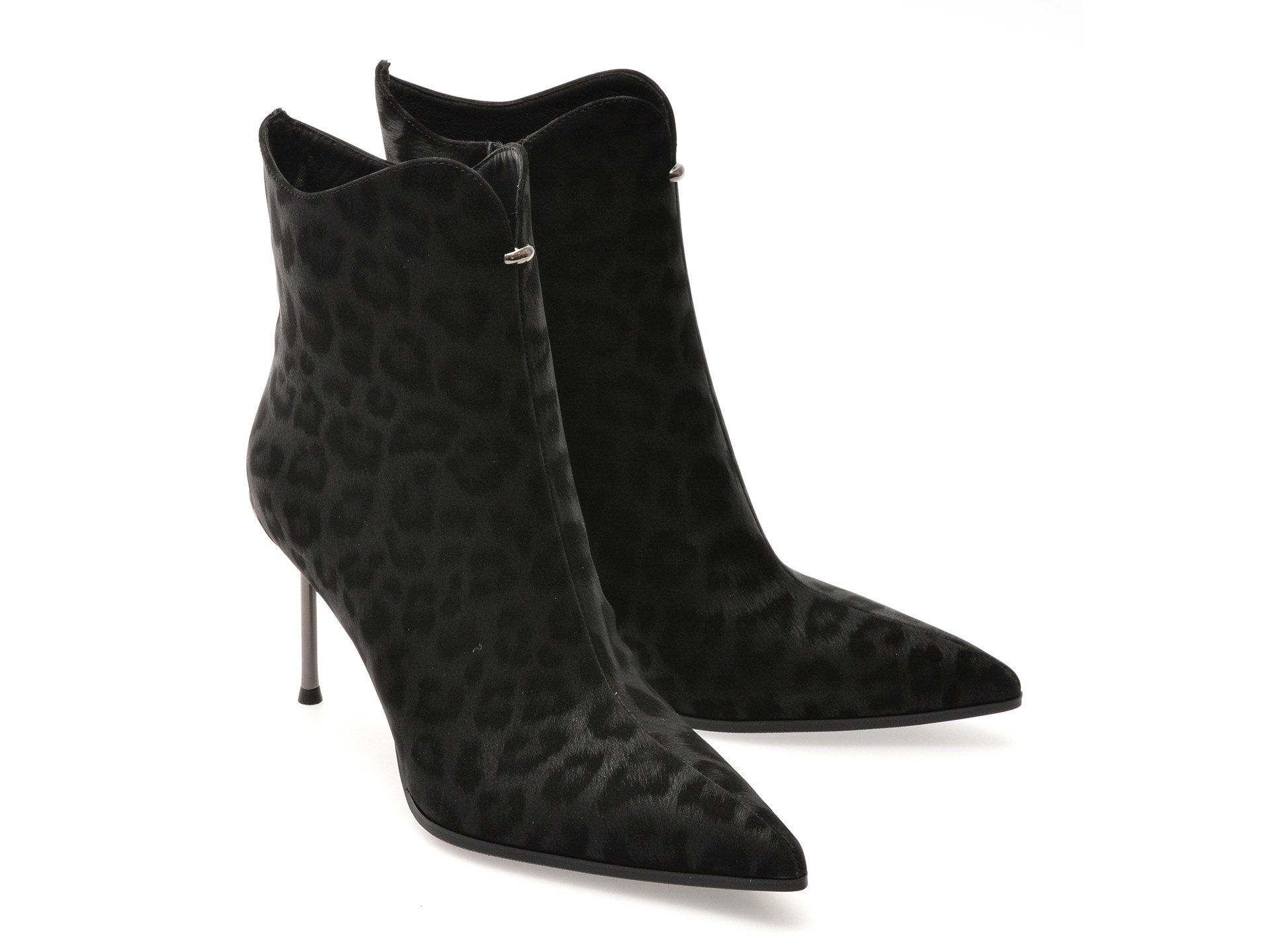 Botine elegante EPICA negre, 202760, din piele naturala