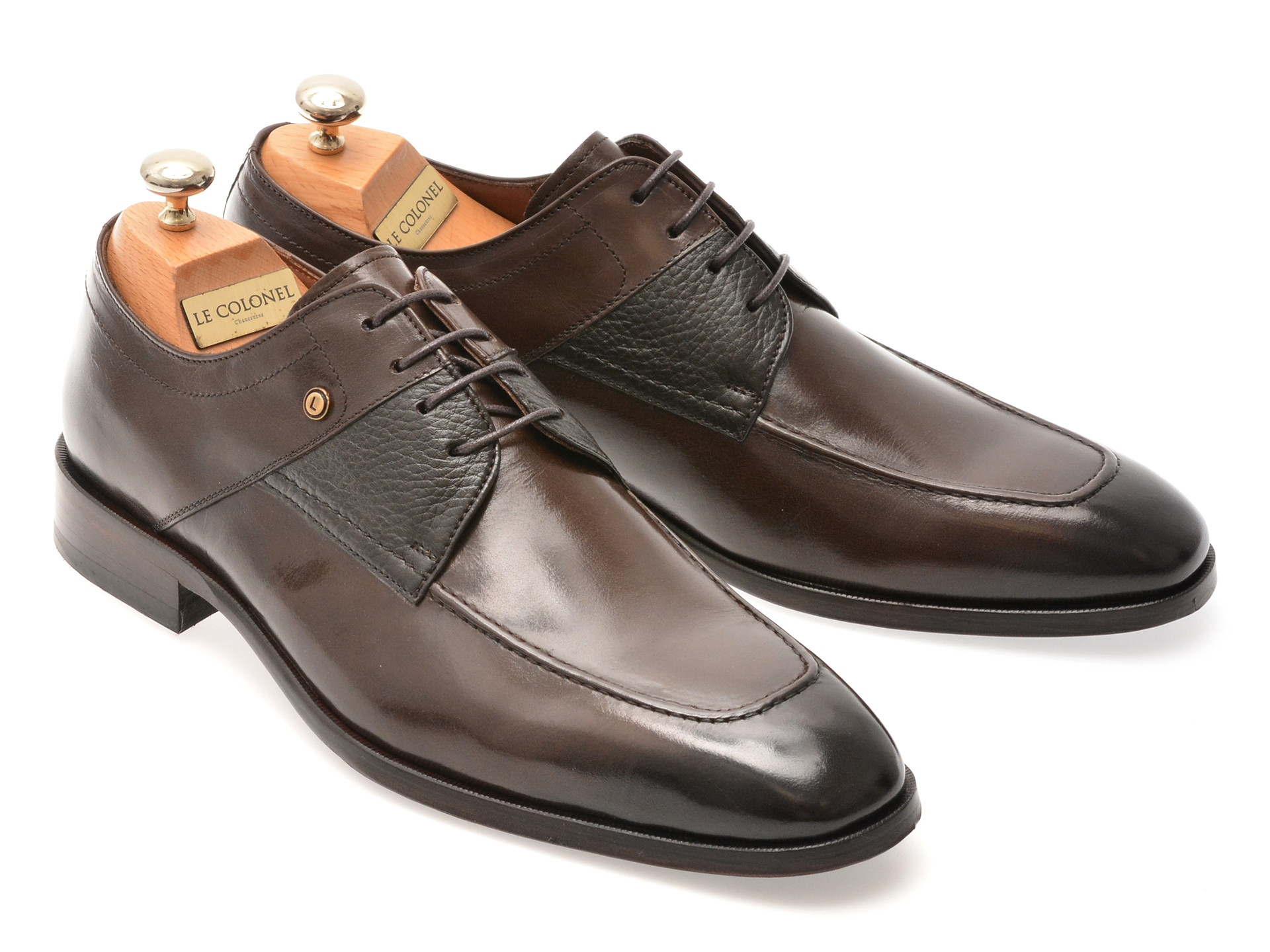 Pantofi eleganti LE COLONEL maro, 48494, din piele naturala