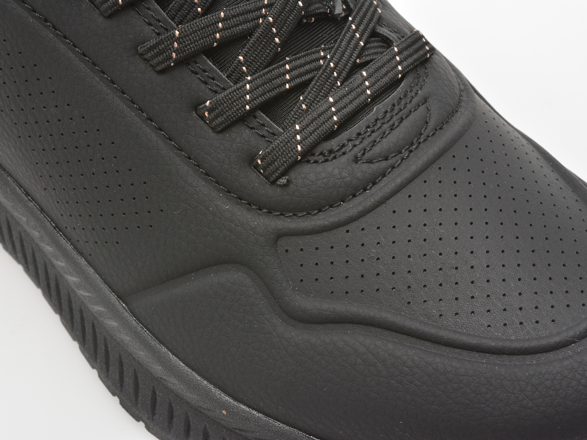 Pantofi sport SKECHERS negri, BOBS SQUAD 4, din piele ecologica