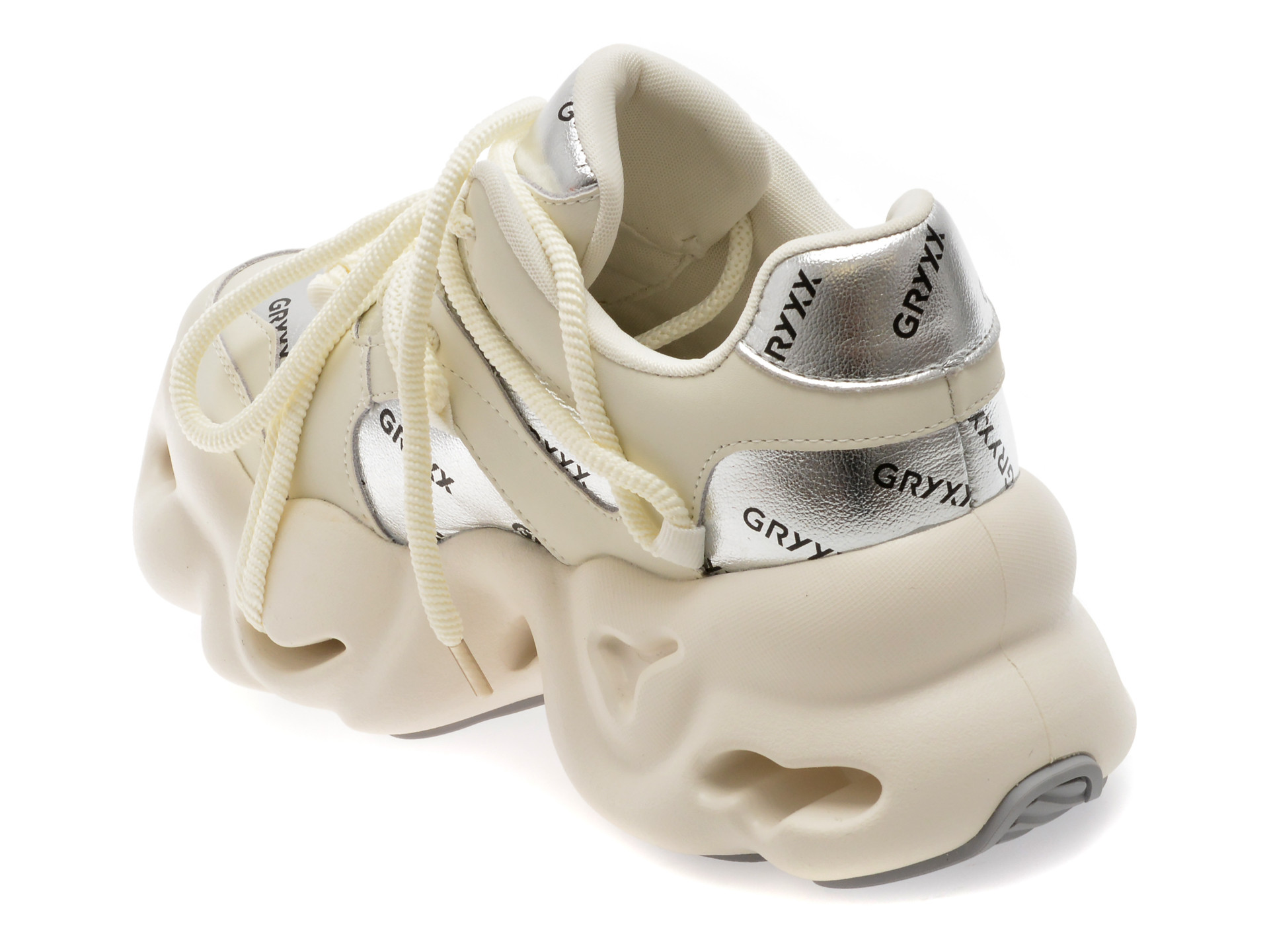 Pantofi sport GRYXX argintii, 80282, din piele ecologica