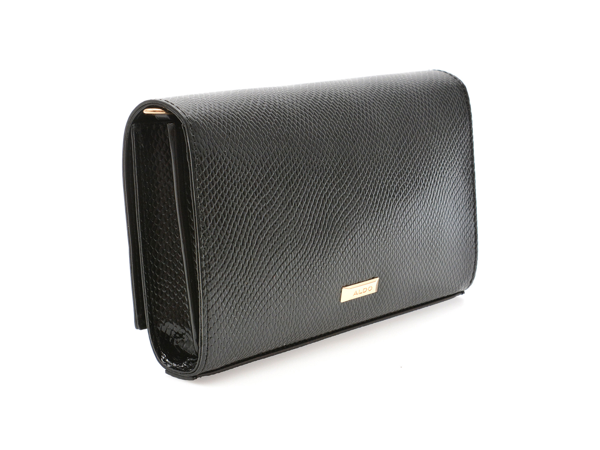 Geanta ALDO neagra, ADORING 007, din piele ecologica