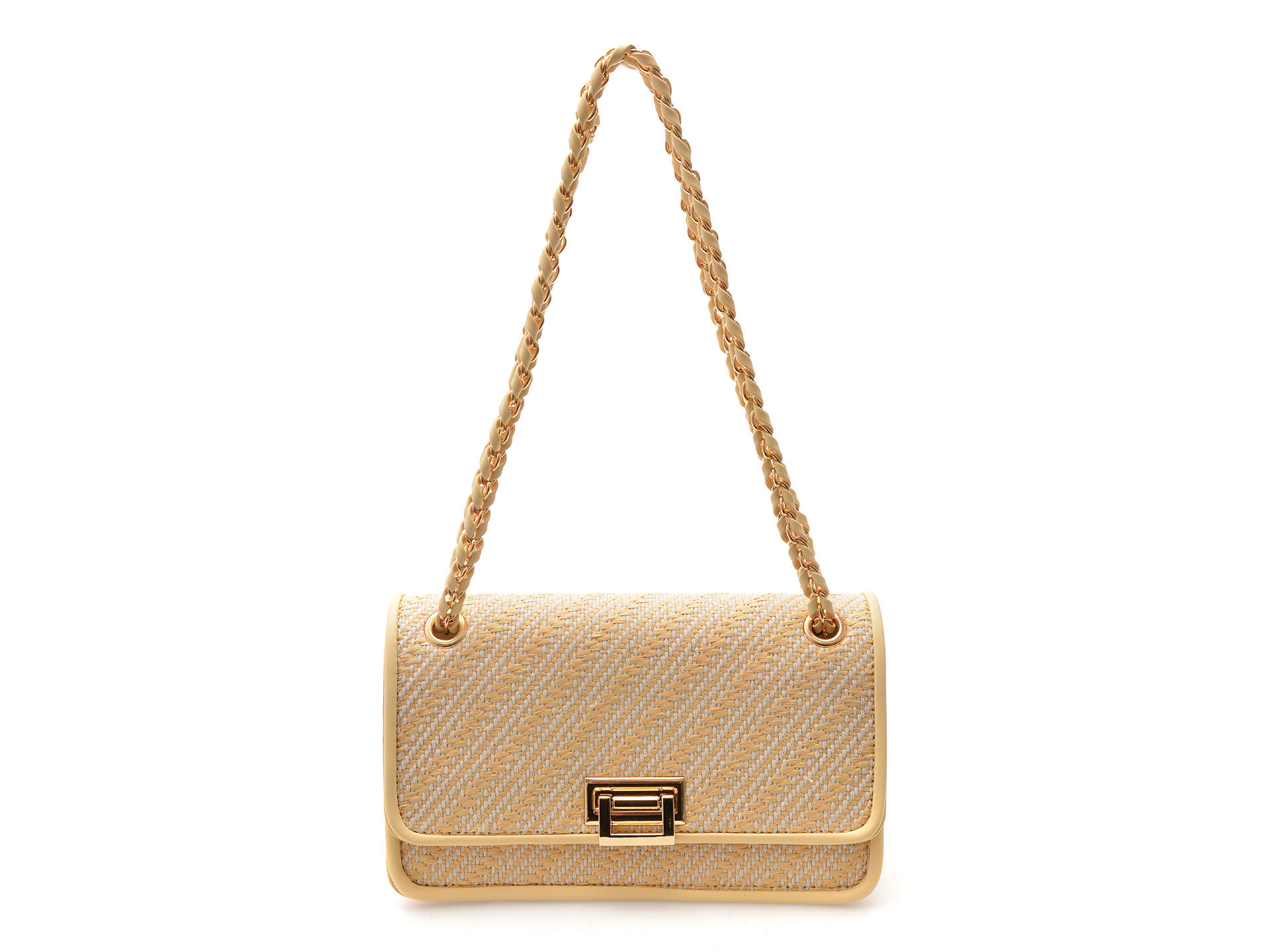 Geanta EPICA galbena, 13, din piele ecologica