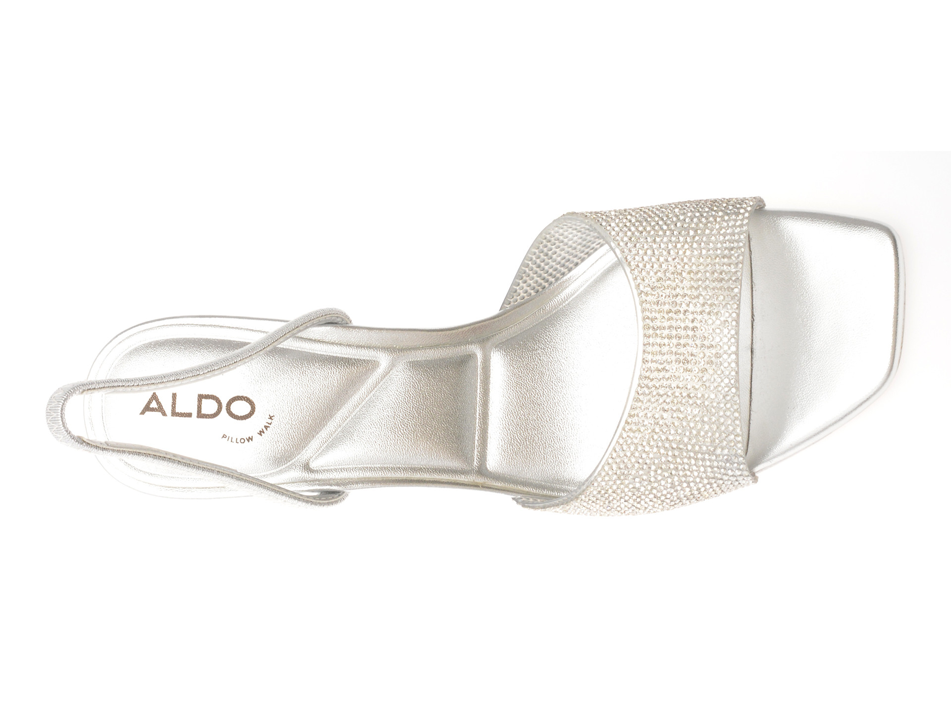 Sandale elegante aldo argintii 14053448 din pvc