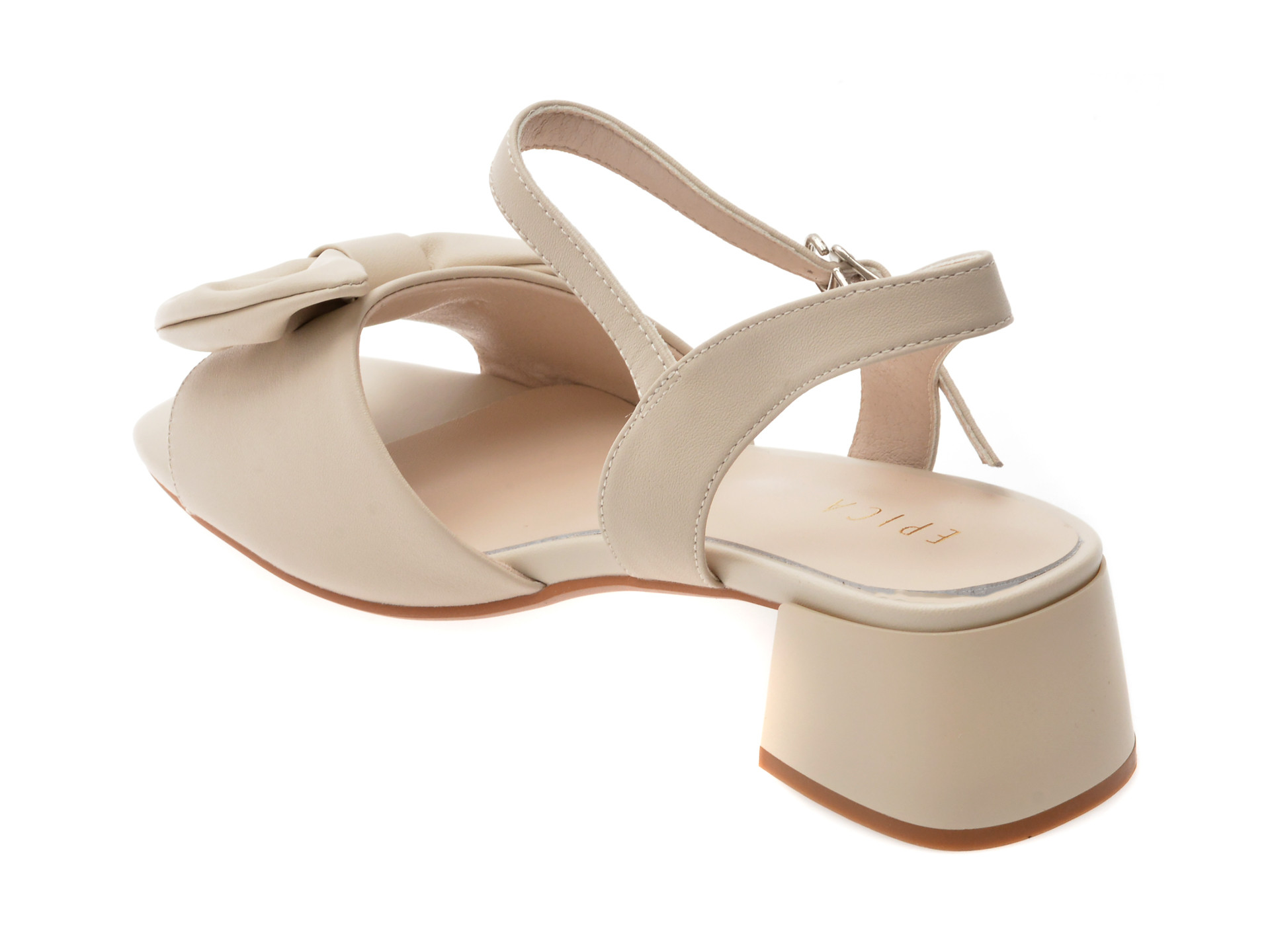 Sandale EPICA bej, 1295D29, din piele naturala