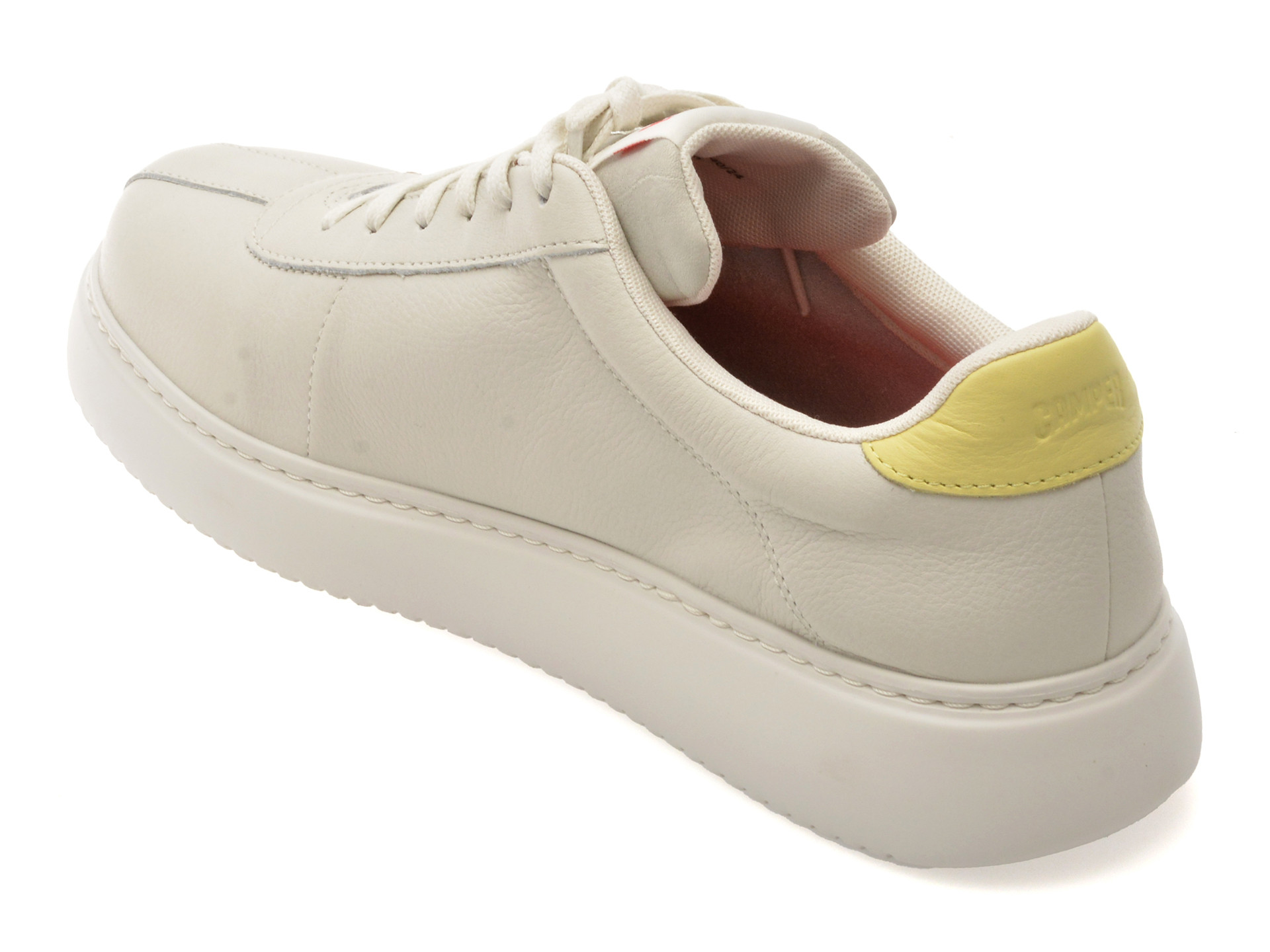 Pantofi sport CAMPER albi, K100743, din piele naturala