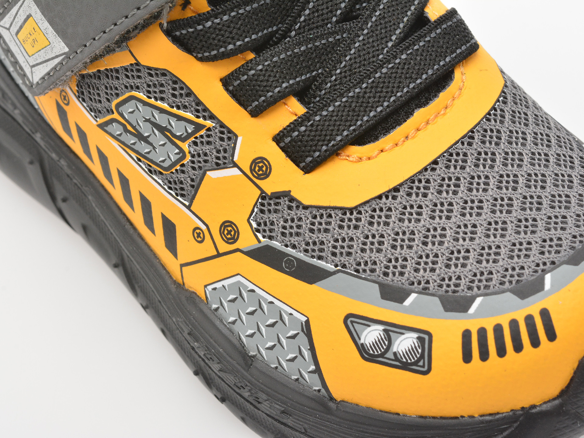 Pantofi sport SKECHERS galbeni, SKECH TRACKS, din material textil