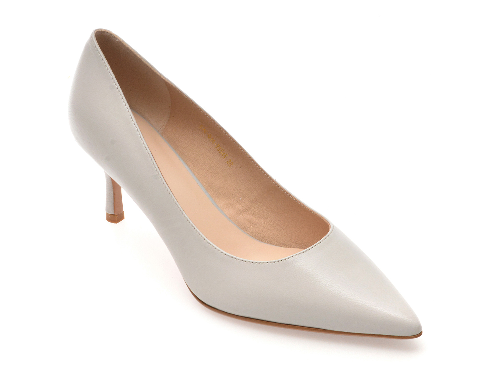 Pantofi eleganti EPICA gri, E76, din piele naturala