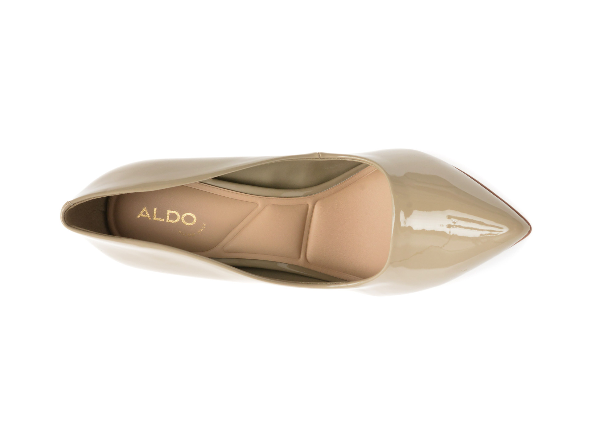 Pantofi eleganti ALDO gri, STESSY 2.0, din piele ecologica lacuita