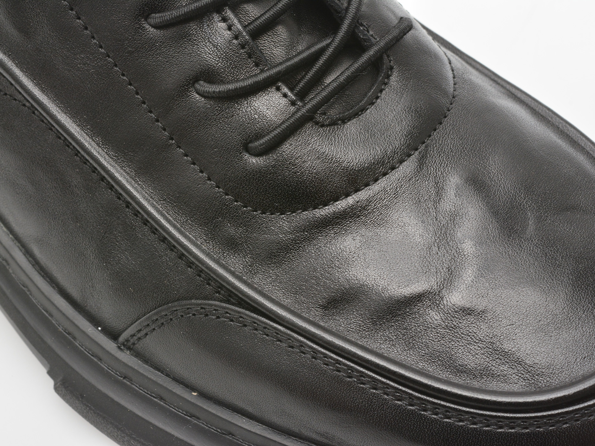 Pantofi OTTER negri, 37361, din piele naturala