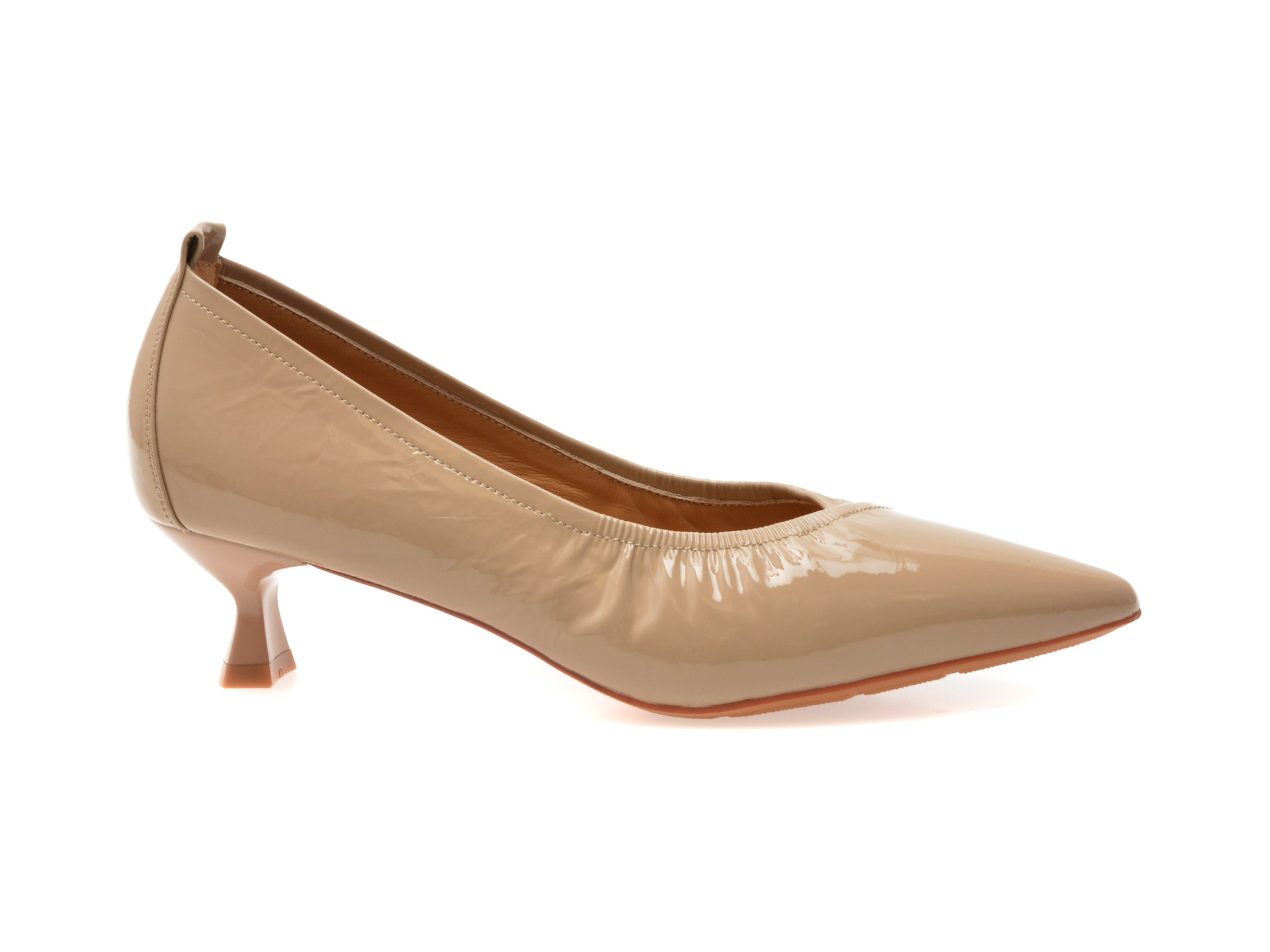 Pantofi eleganti EPICA gri, D76363, din piele naturala lacuita