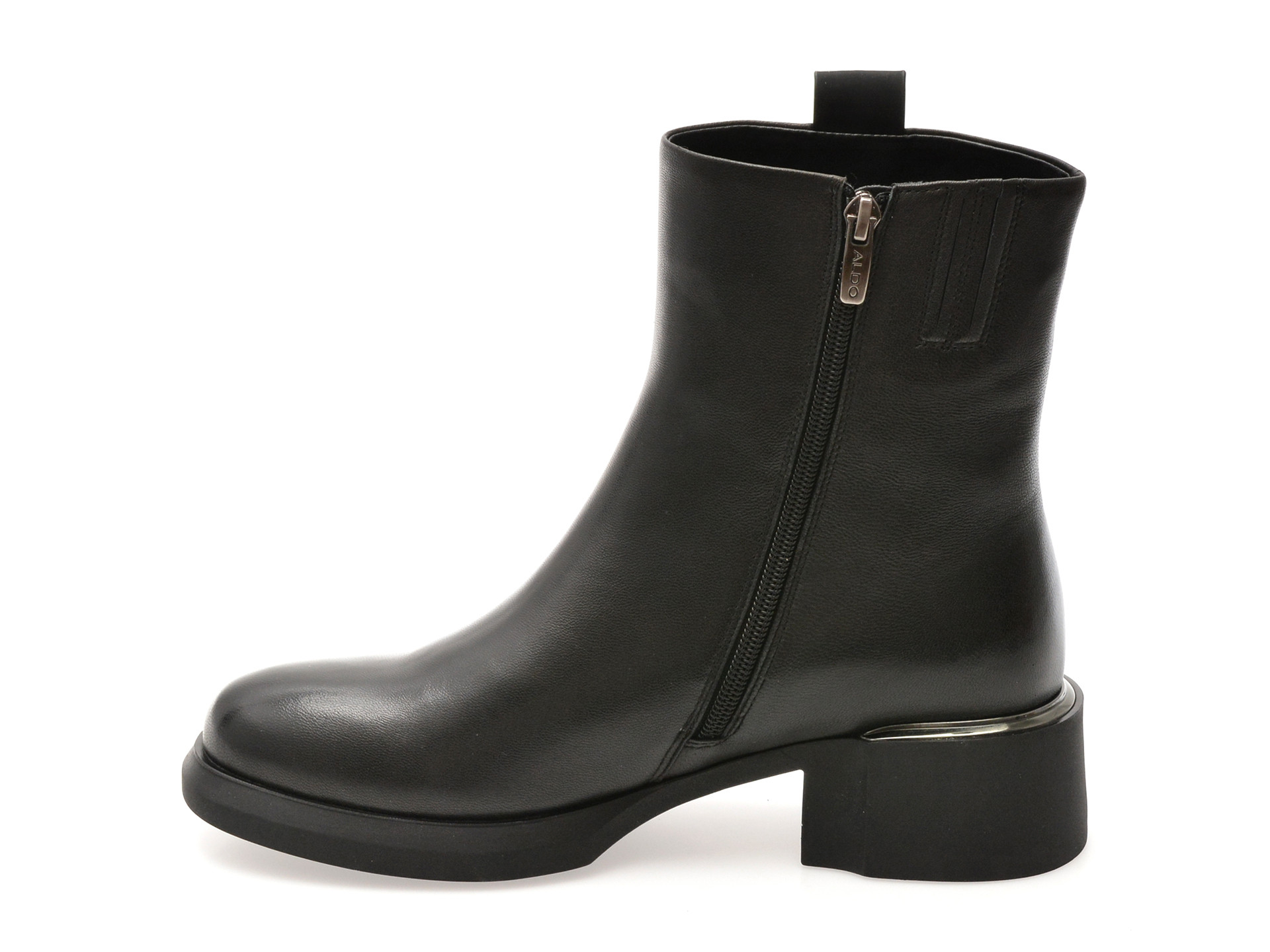Ghete ALDO negre, AT91, din piele naturala