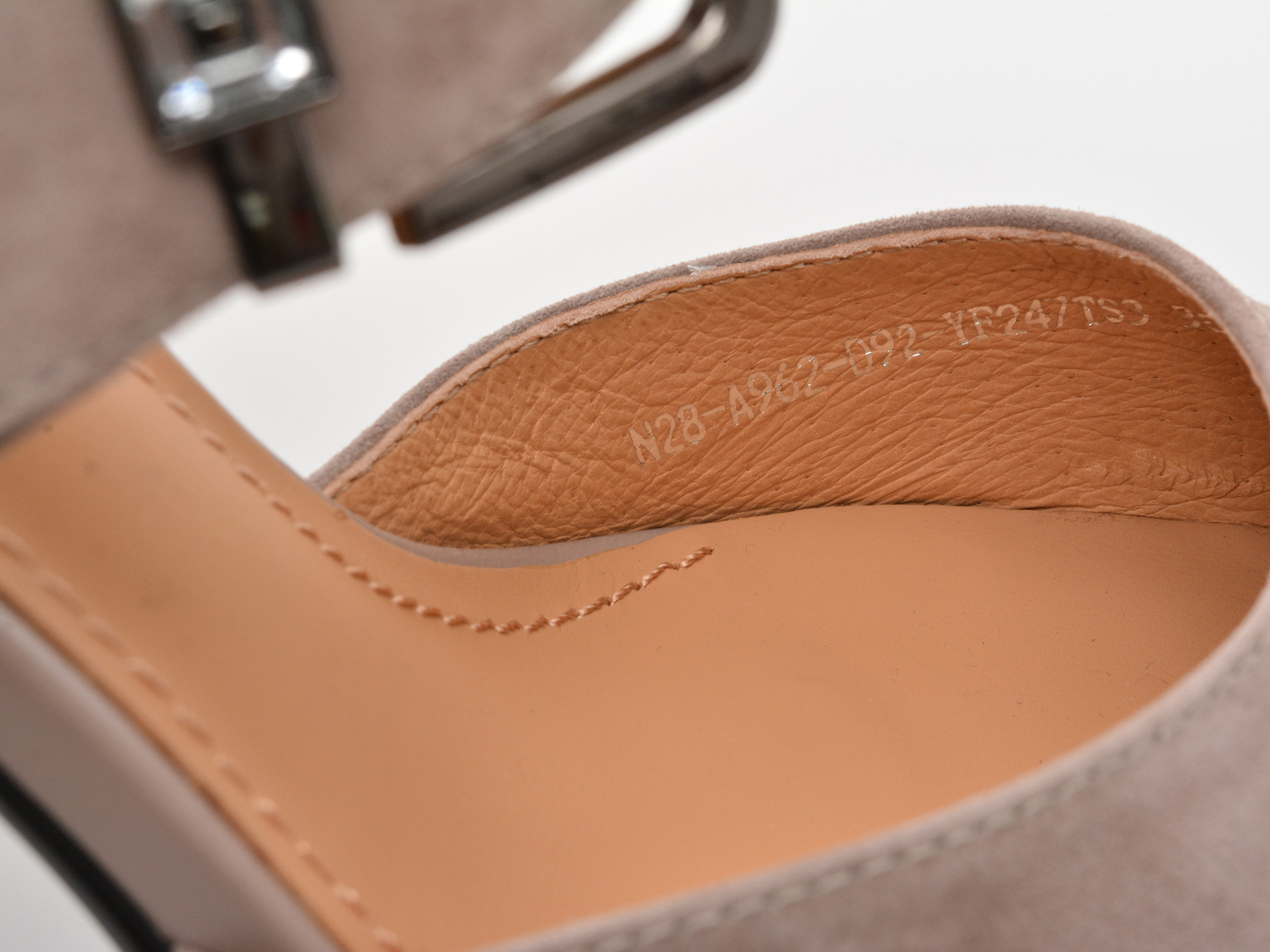 Pantofi EPICA gri, A962, din piele intoarsa