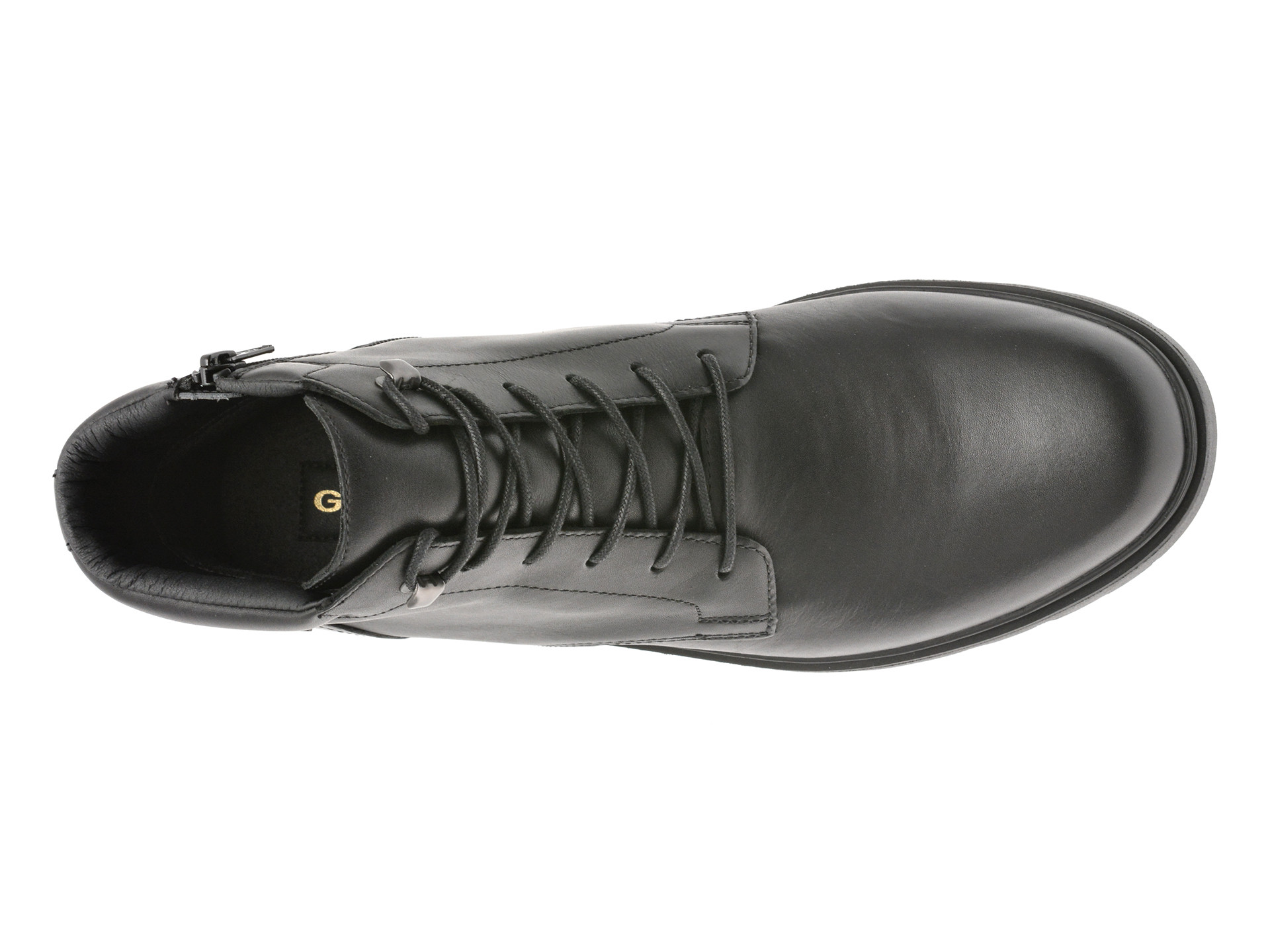 Ghete GEOX negre, U56HNA, din piele naturala