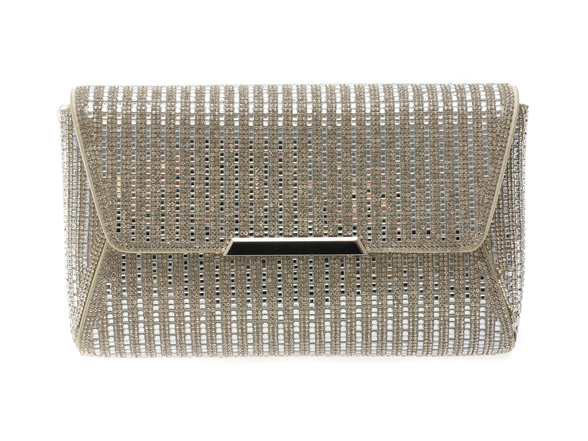 Geanta ALDO argintie, RANIA 040, din piele ecologica