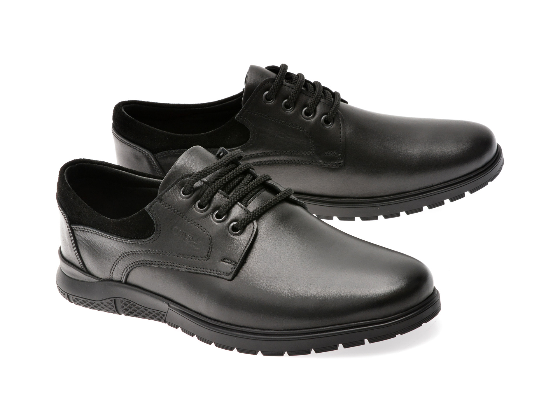 Pantofi eleganti OTTER negri, 555, din piele naturala