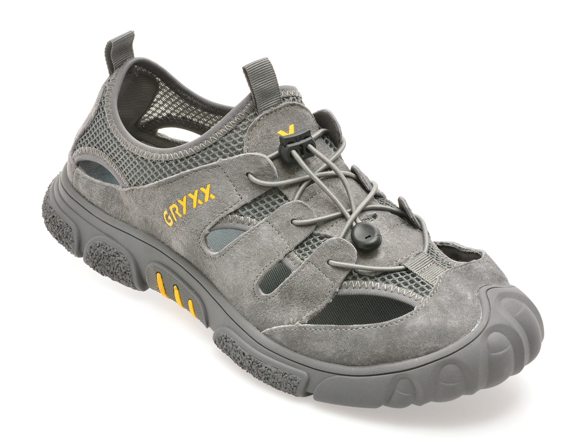 Pantofi GRYXX gri, 240126, din material textil