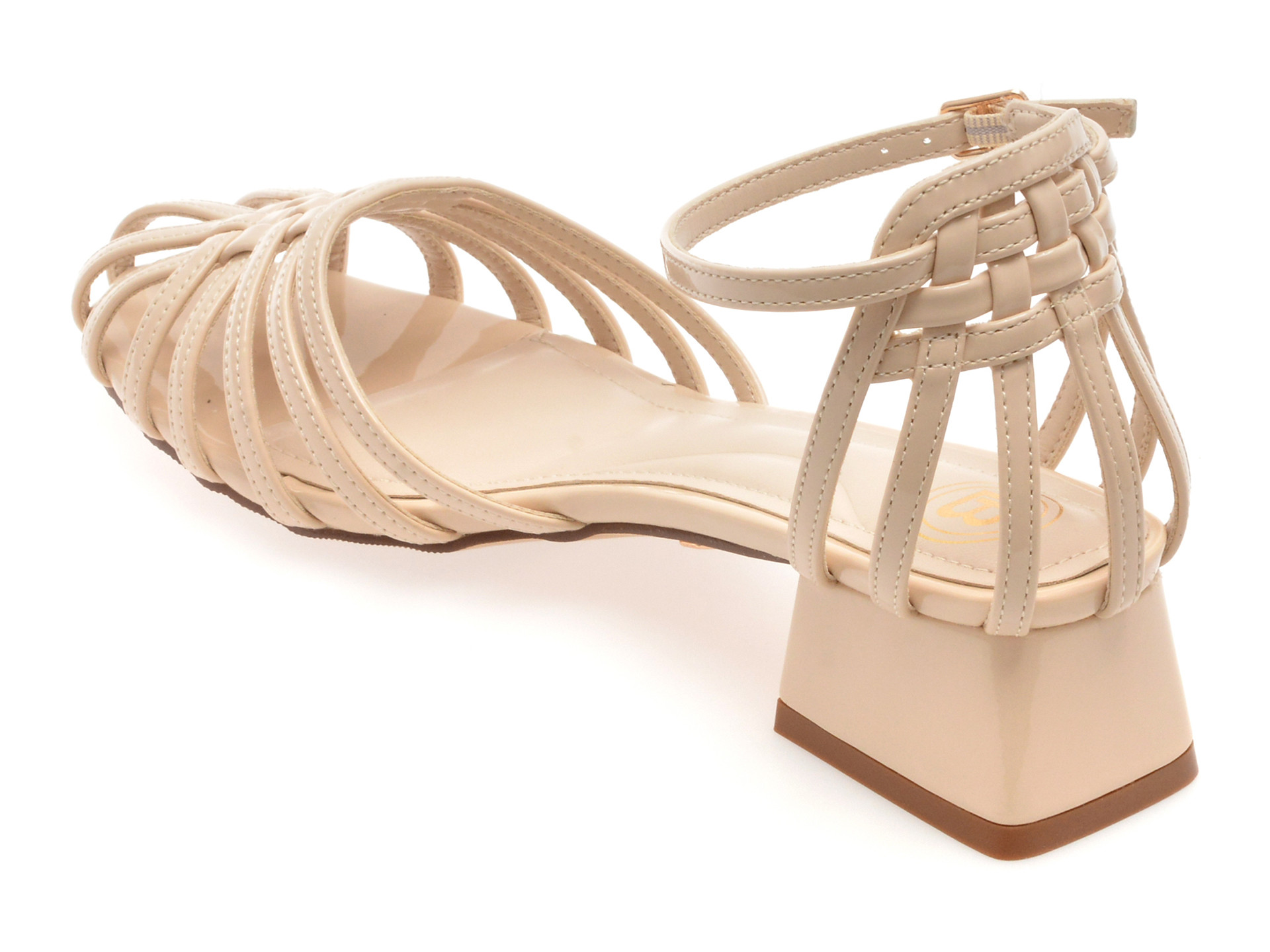 Sandale LAURA BIAGIOTTI bej, 9031, din piele ecologica