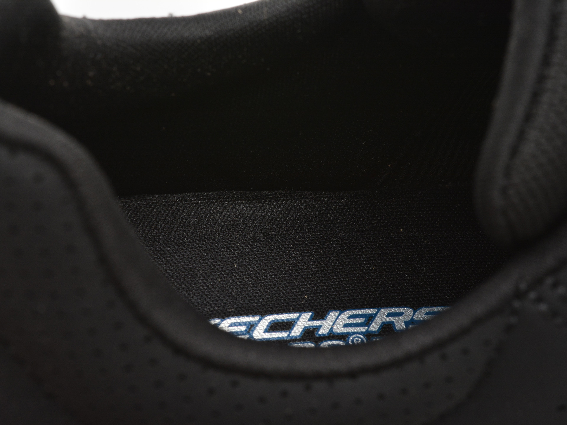 Pantofi sport SKECHERS negri, BOBS GEO, din piele ecologica