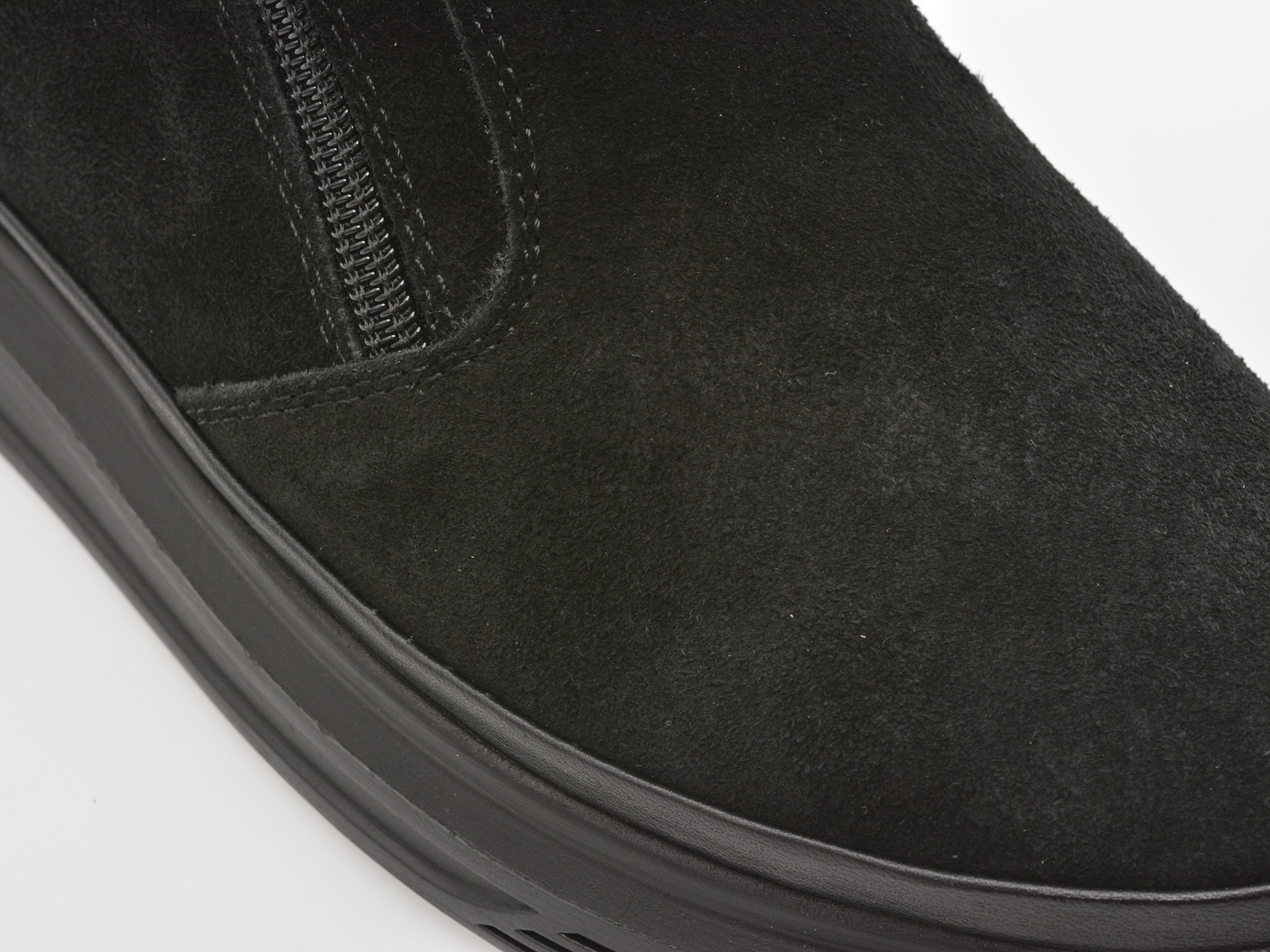 Ghete IMAGE negre, 213113, din piele intoarsa