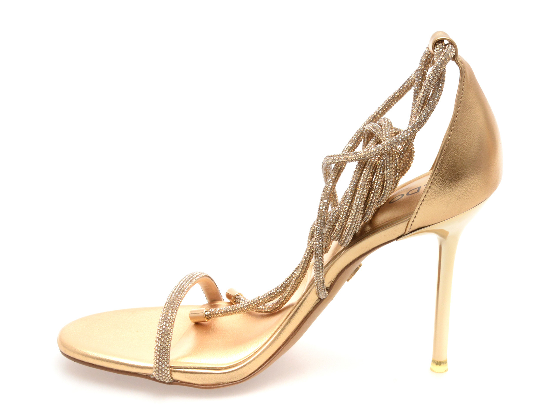 Sandale elegante ALDO aurii, CALADONIA 711, din piele ecologica