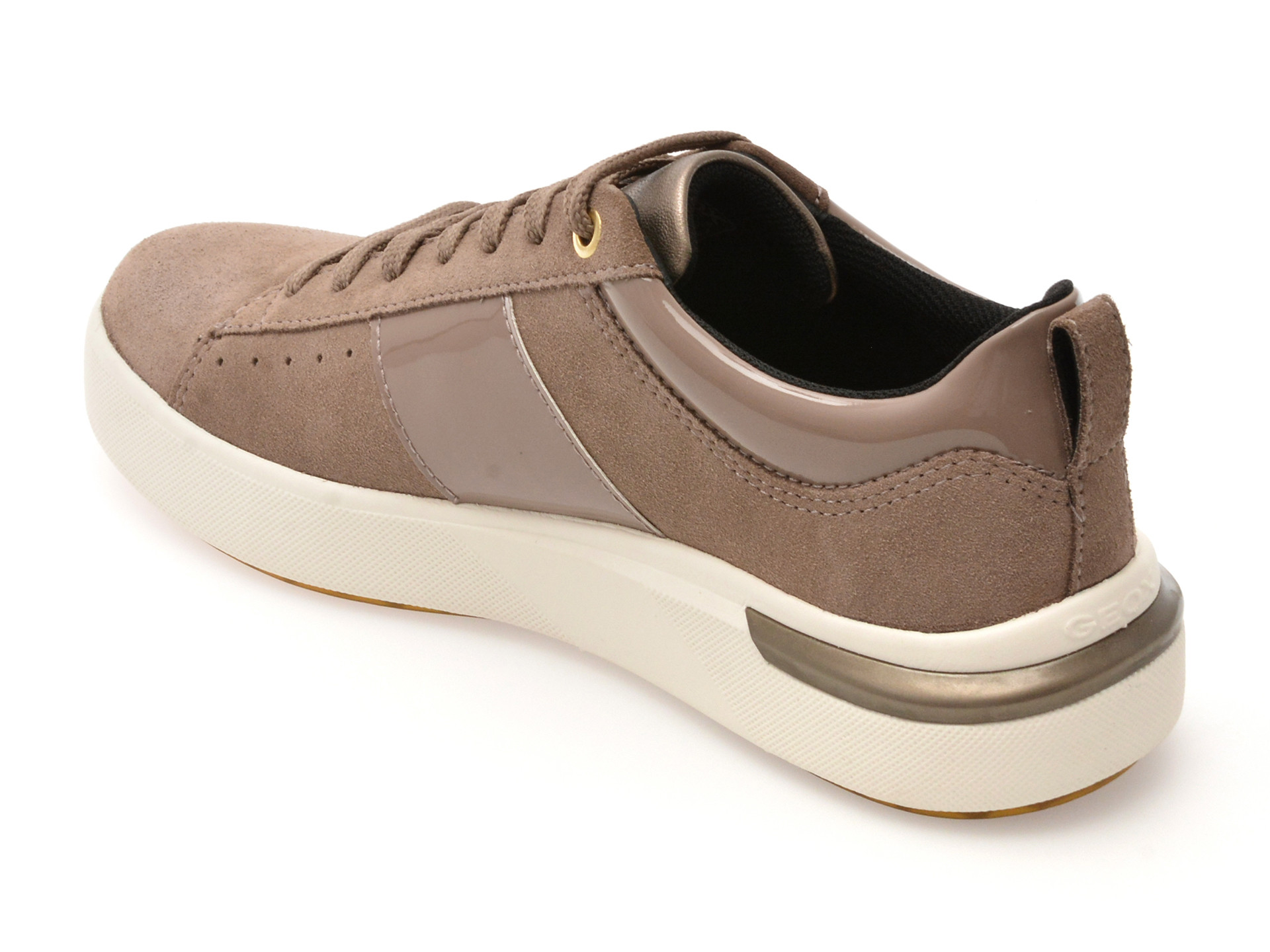 Pantofi sport GEOX gri, D55QFA, din piele intoarsa