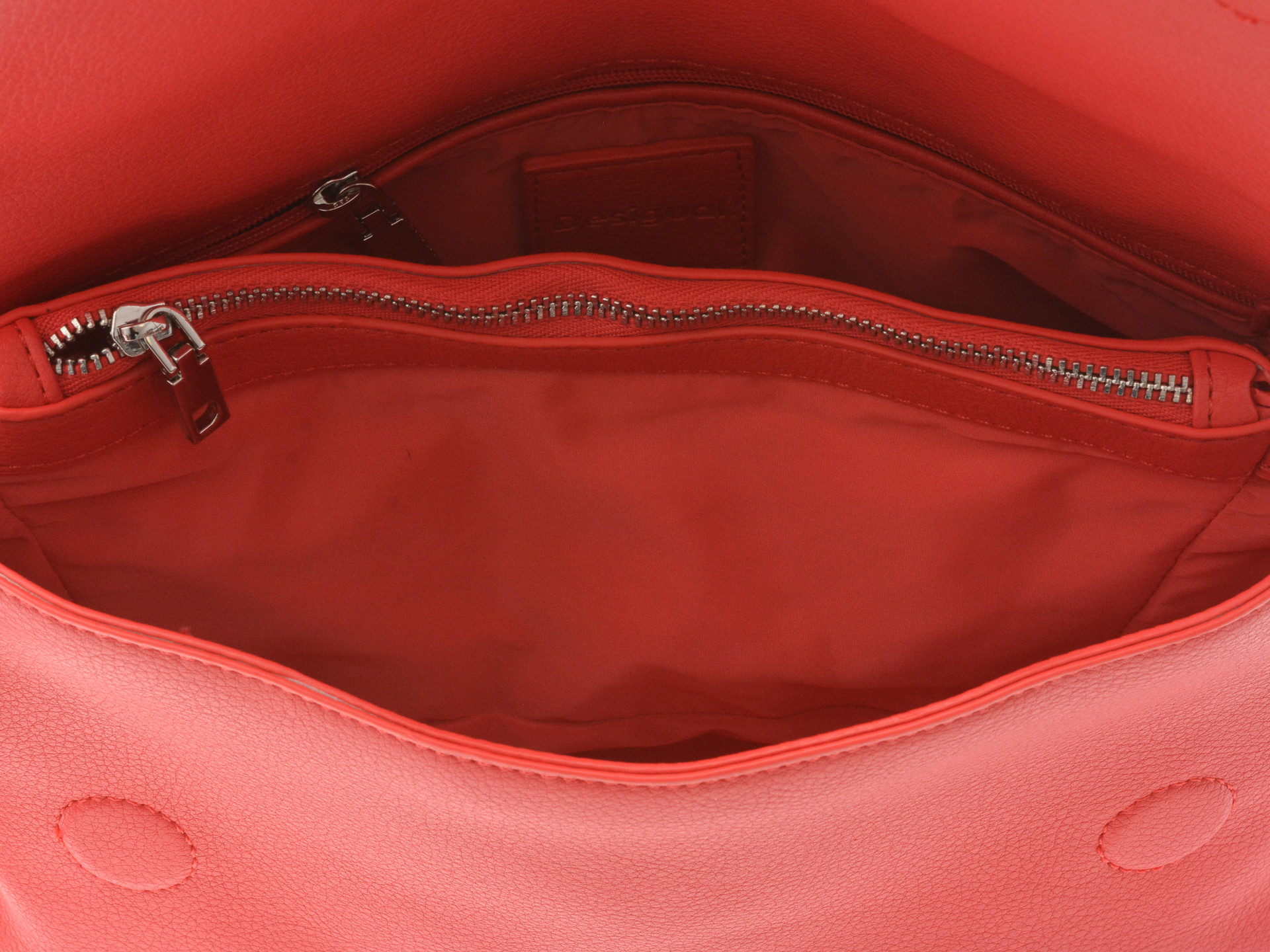 Geanta DESIGUAL rosu, SAXPCD, din piele ecologica