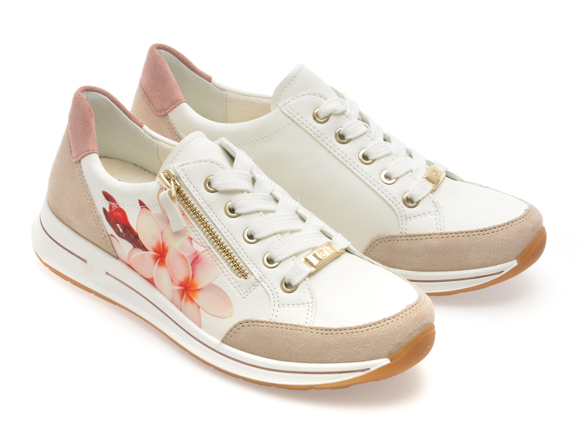 Pantofi sport ARA bej, 24801, din piele ecologica