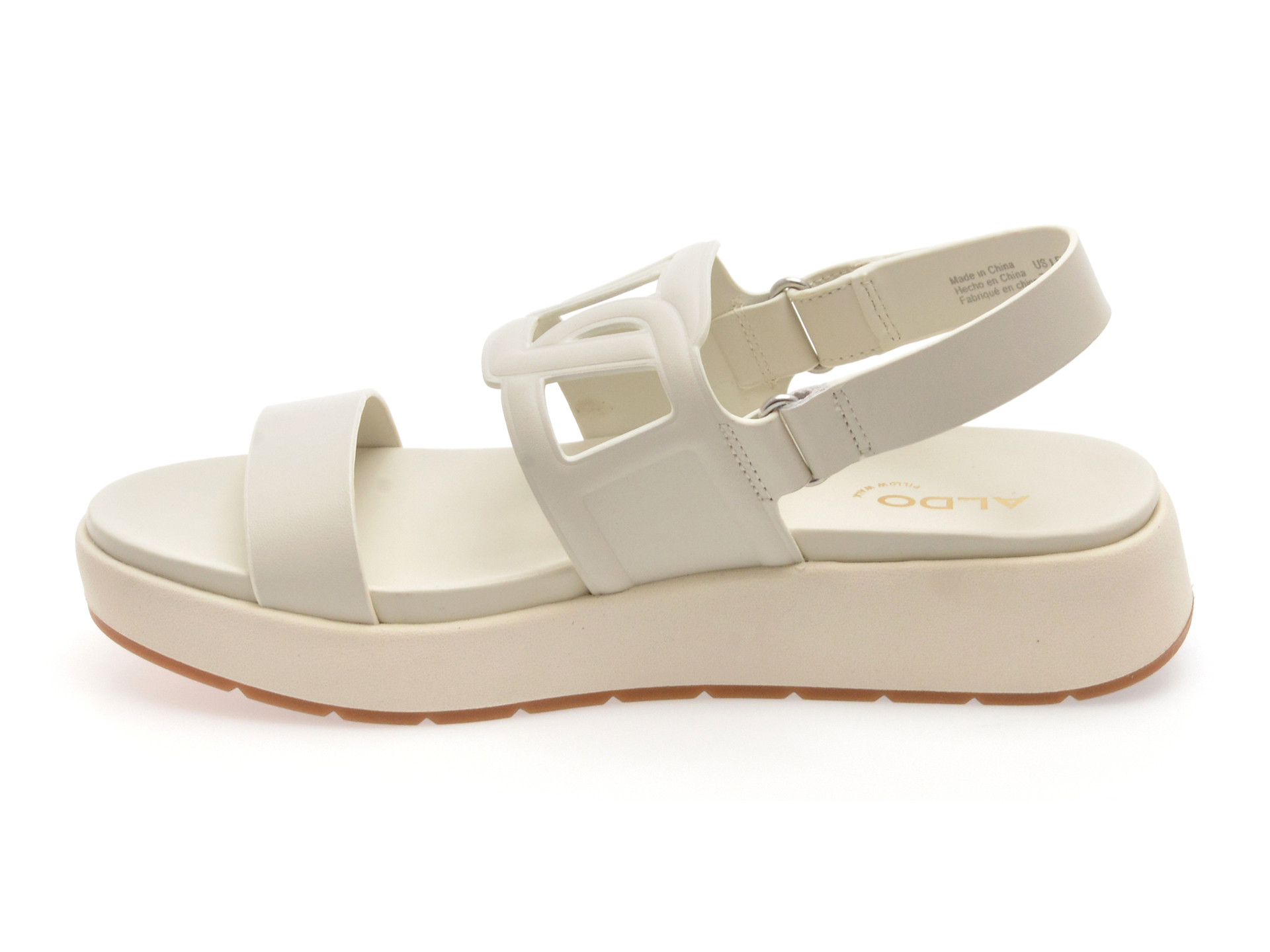 Sandale ALDO albe, ONUVIA 121, din piele naturala