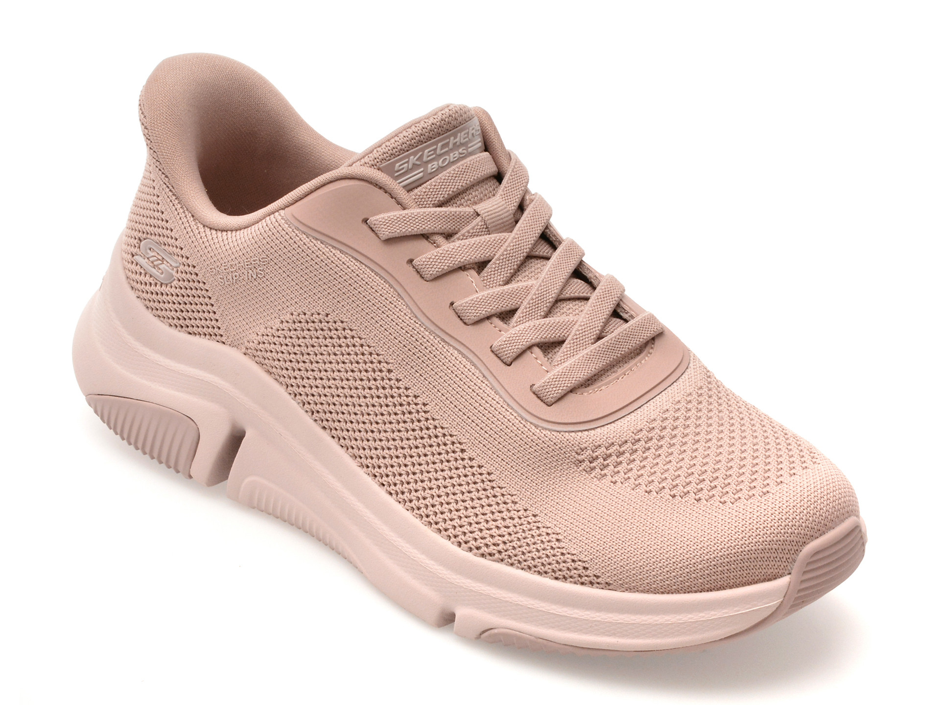 Pantofi sport SKECHERS roz, BOBS SPARROW FLEX, din material textil