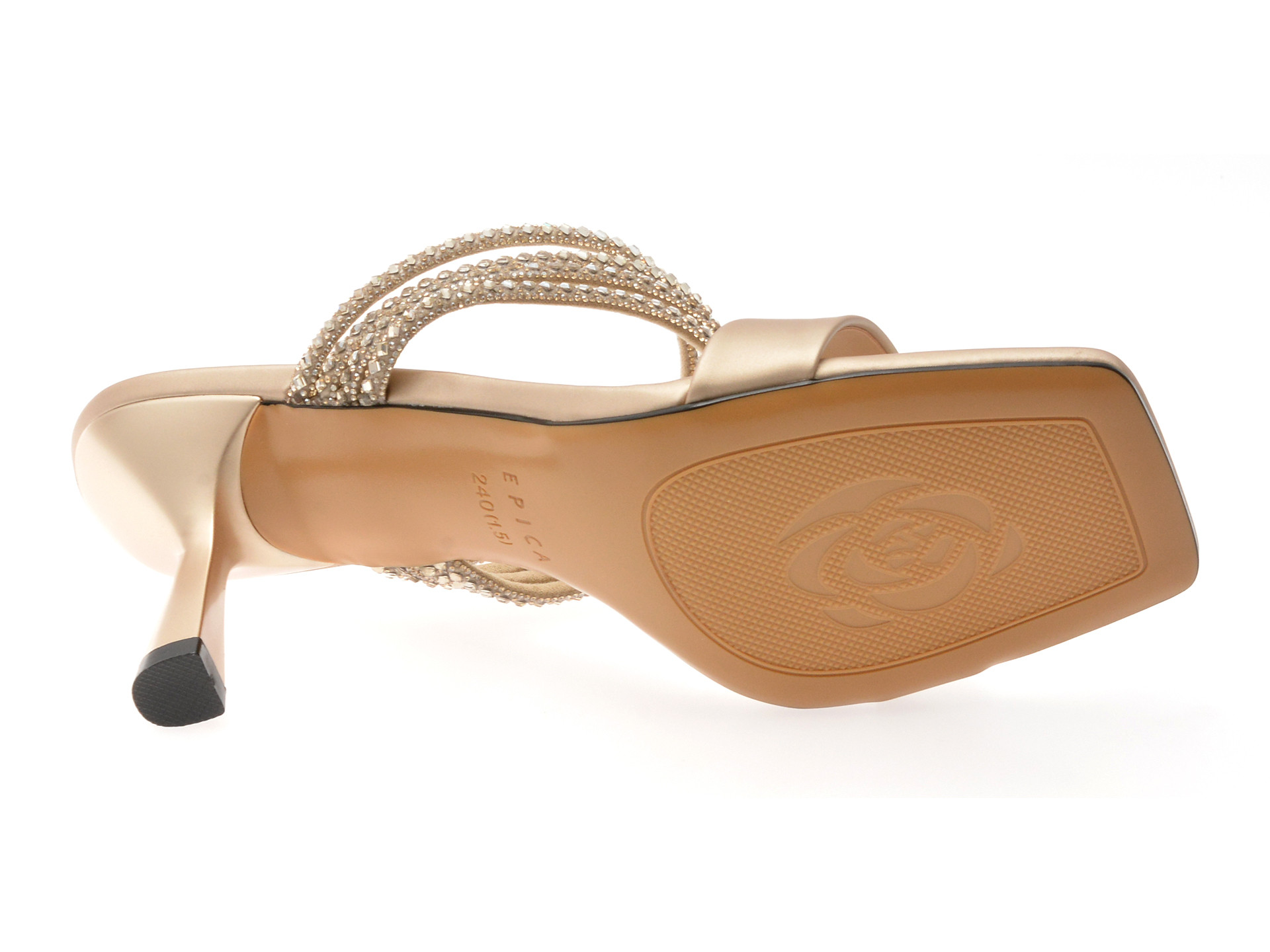 Papuci EPICA aurii, 2367, din piele ecologica