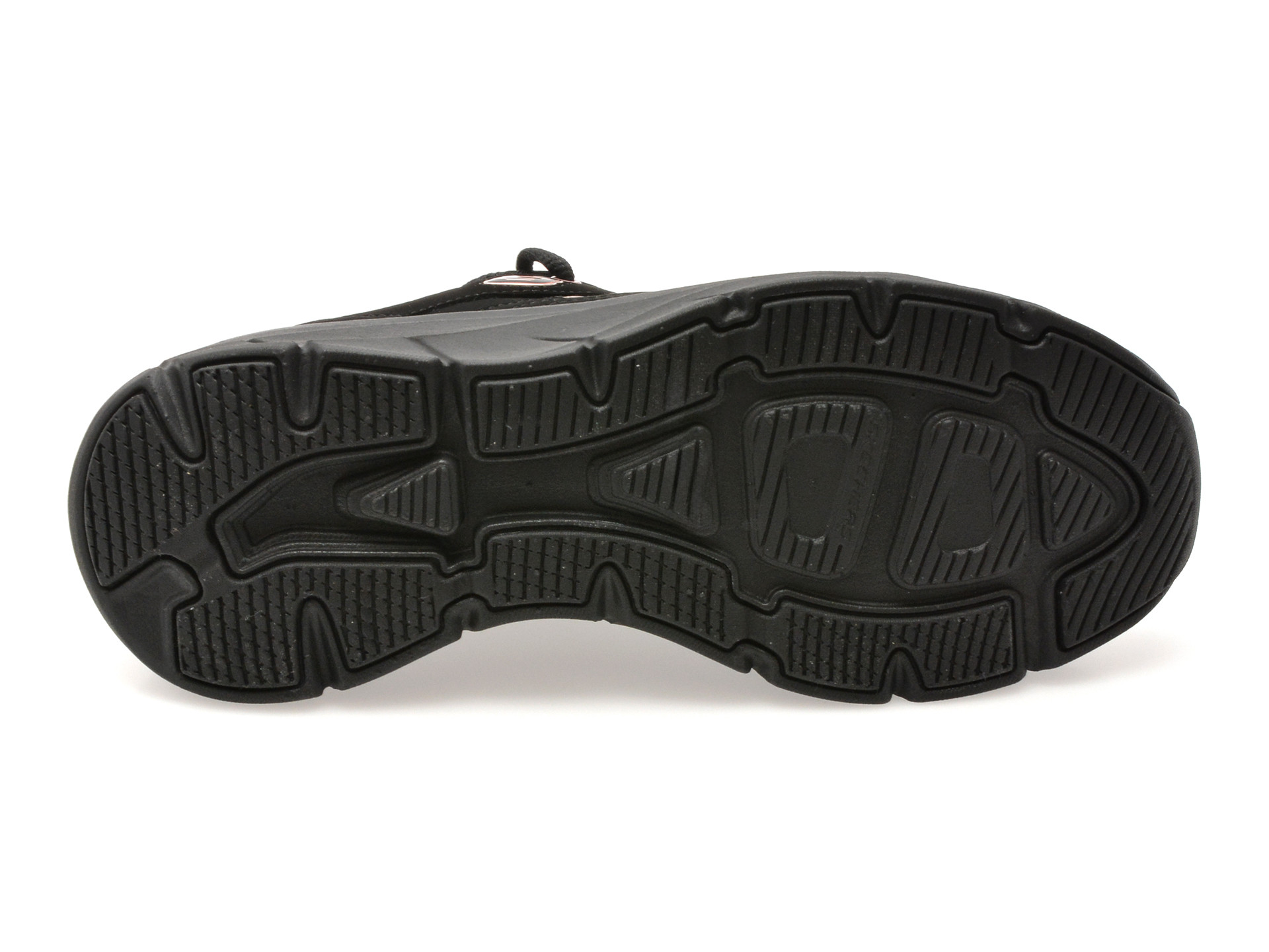 Pantofi sport SKECHERS negri, D LUX WALKER 2.0, din piele naturala