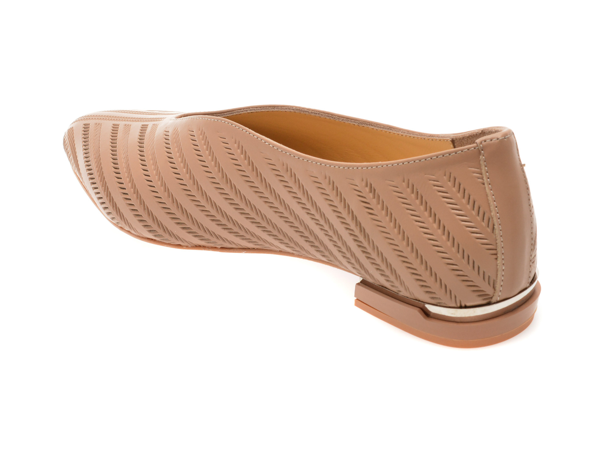 Pantofi IMAGE bej, 167119, din piele naturala