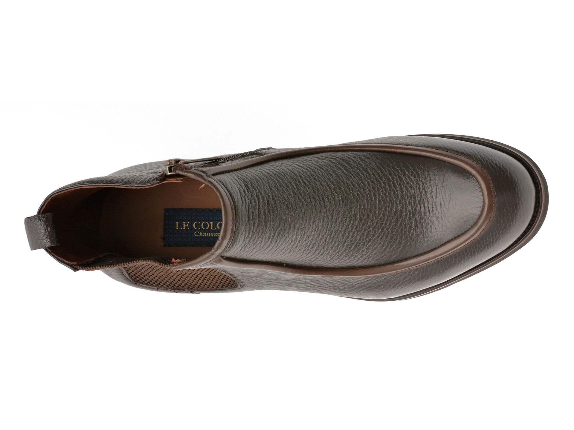 Ghete elegante LE COLONEL maro, 64137, din piele naturala