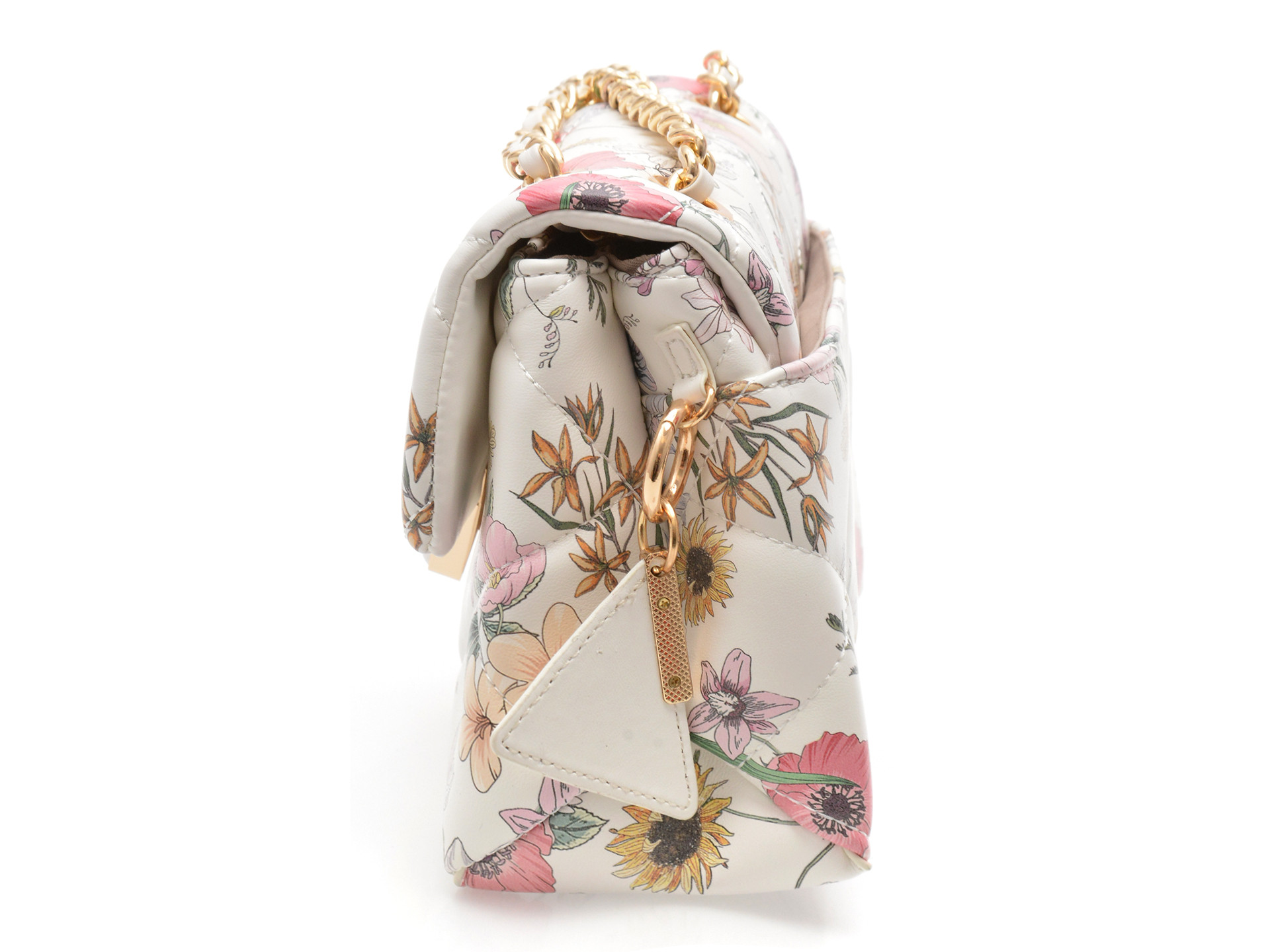 Geanta ALDO alba, LUNARIA 540, din piele ecologica