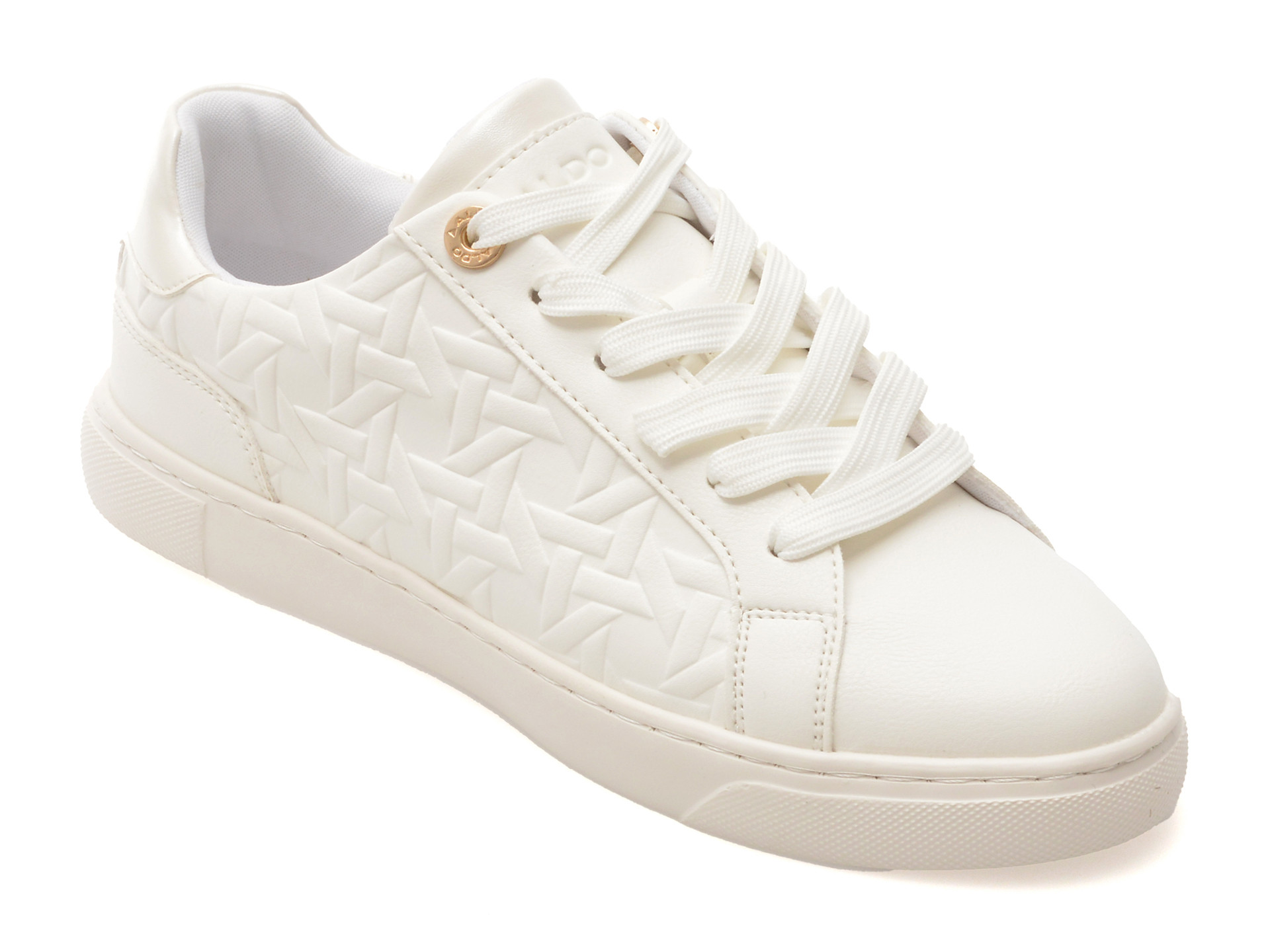 Pantofi sport ALDO albi, CLUBLUX 115, din piele ecologica