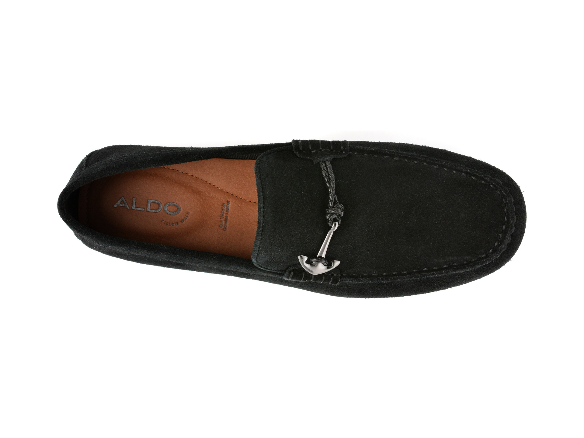 Mocasini eleganti ALDO negri, WILBART 004, din piele intoarsa