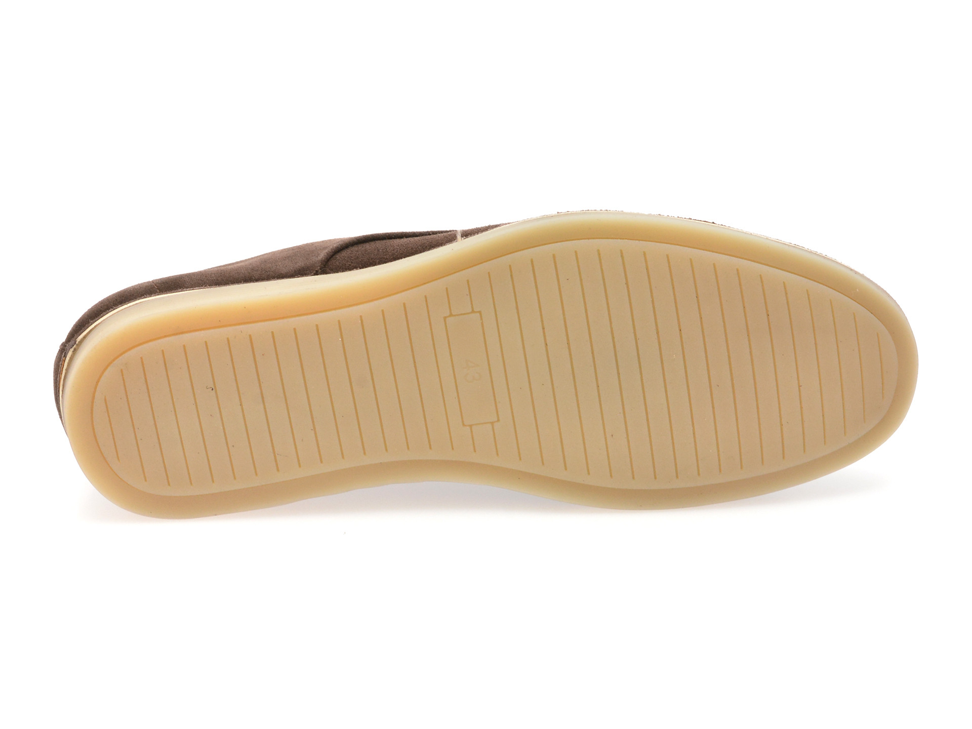 Pantofi EPICA maro, B463, din piele intoarsa