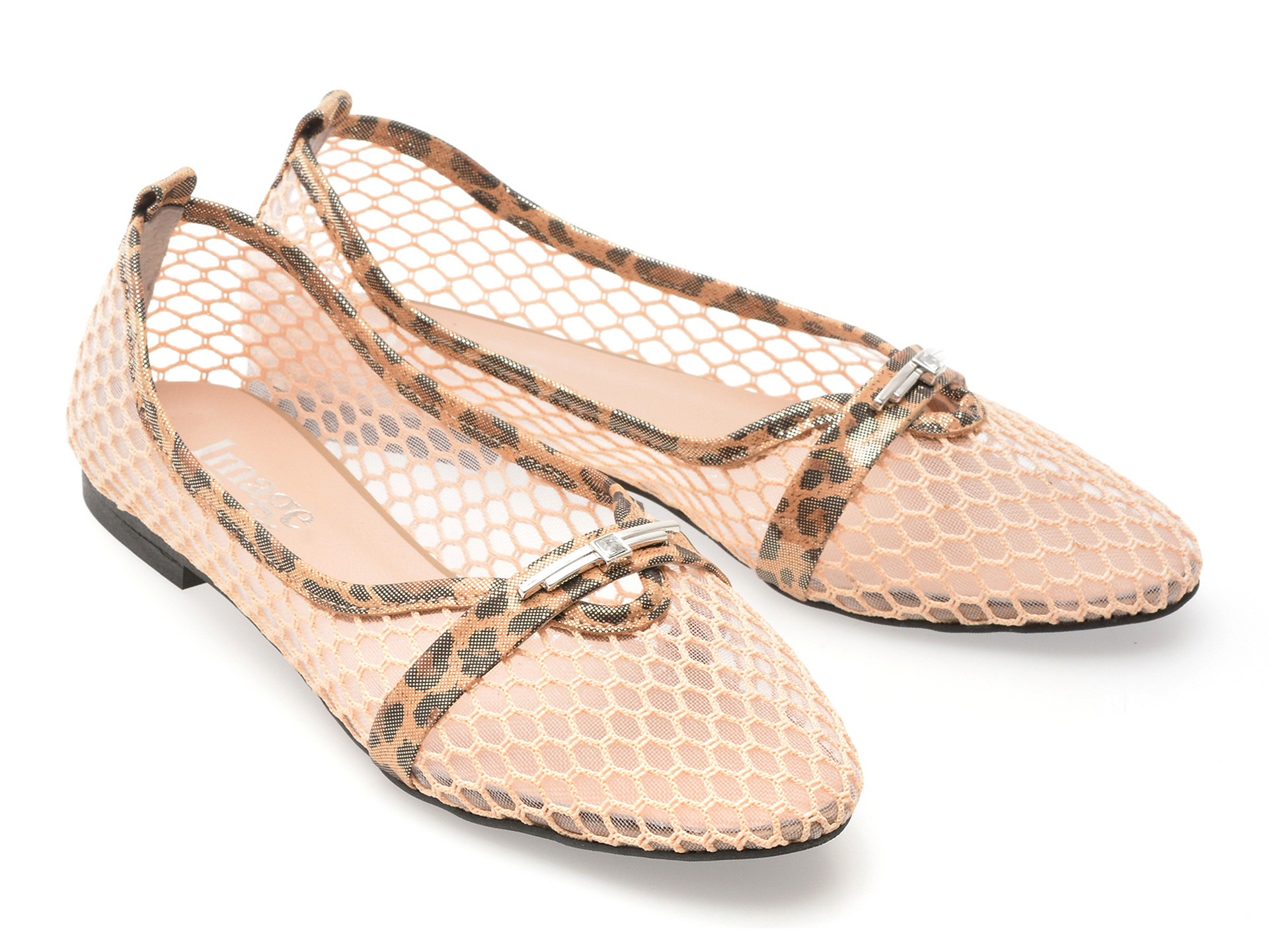 Balerini IMAGE bej, 4411581, din material textil