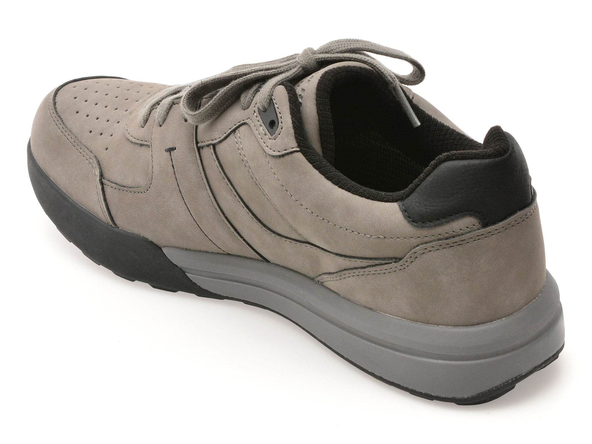 Pantofi sport SKECHERS gri, NETSON, din piele ecologica