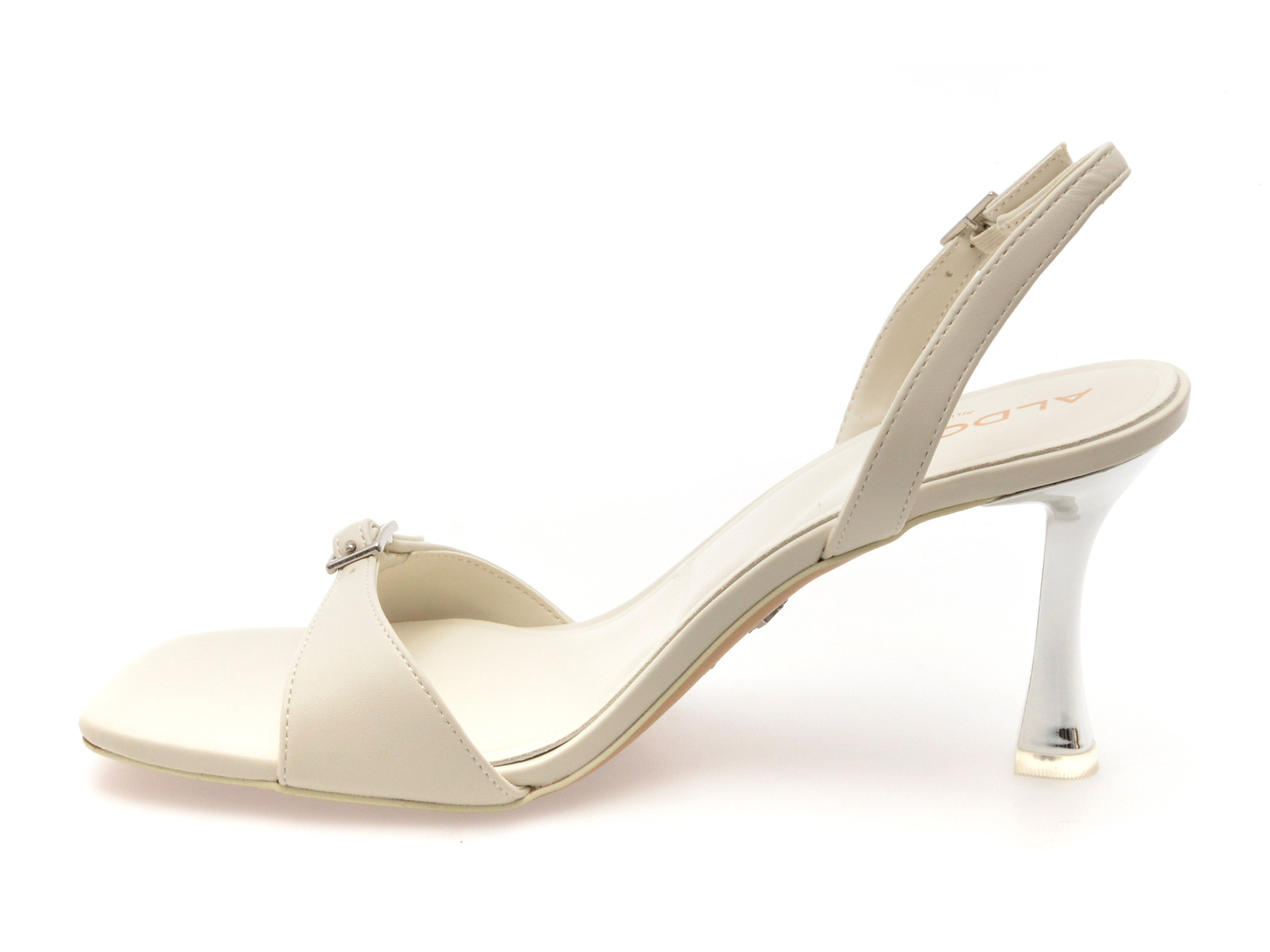 Sandale elegante ALDO albe, FARLIE 121, din piele ecologica