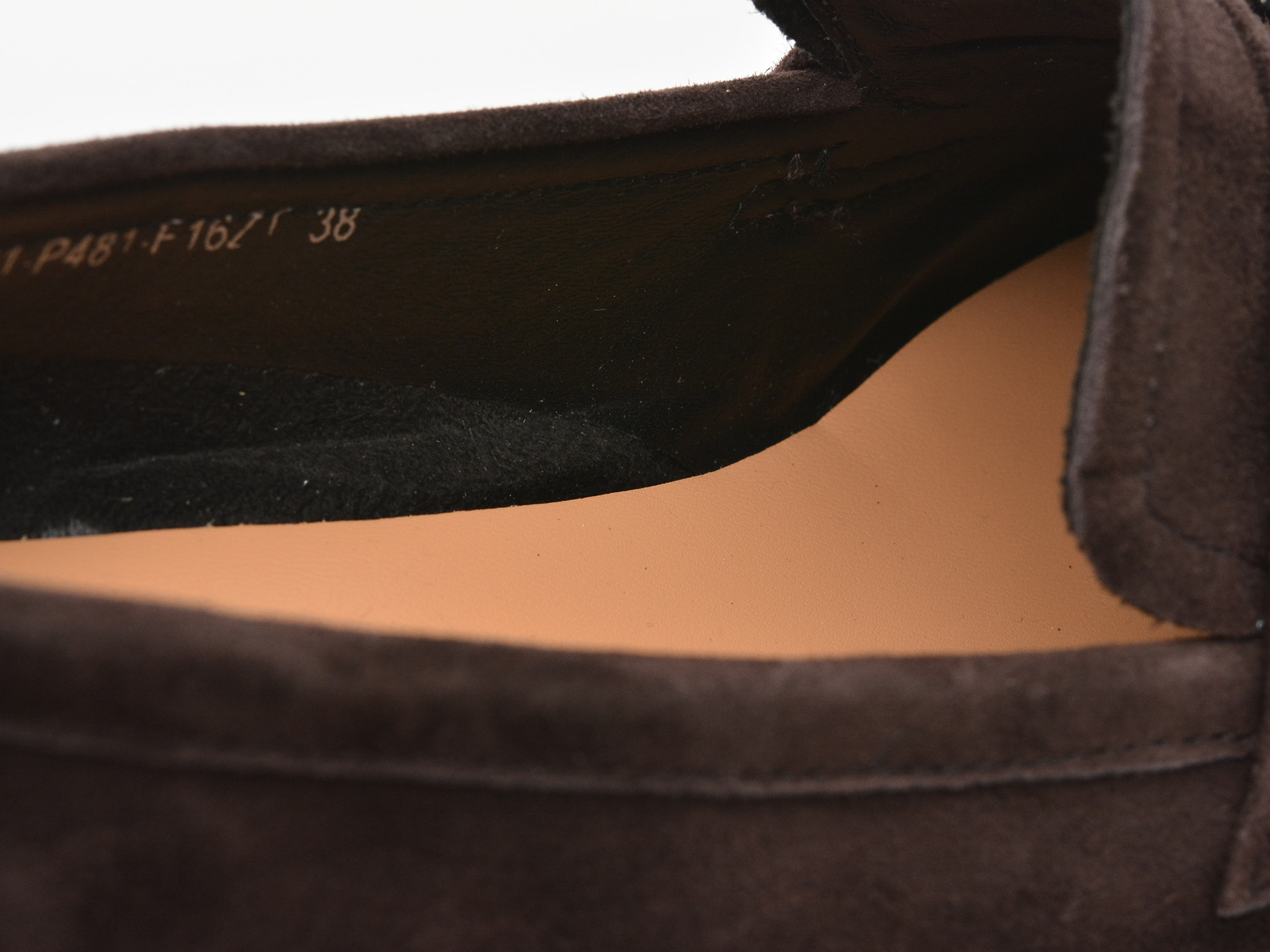 Mocasini EPICA maro, P481, din piele intoarsa