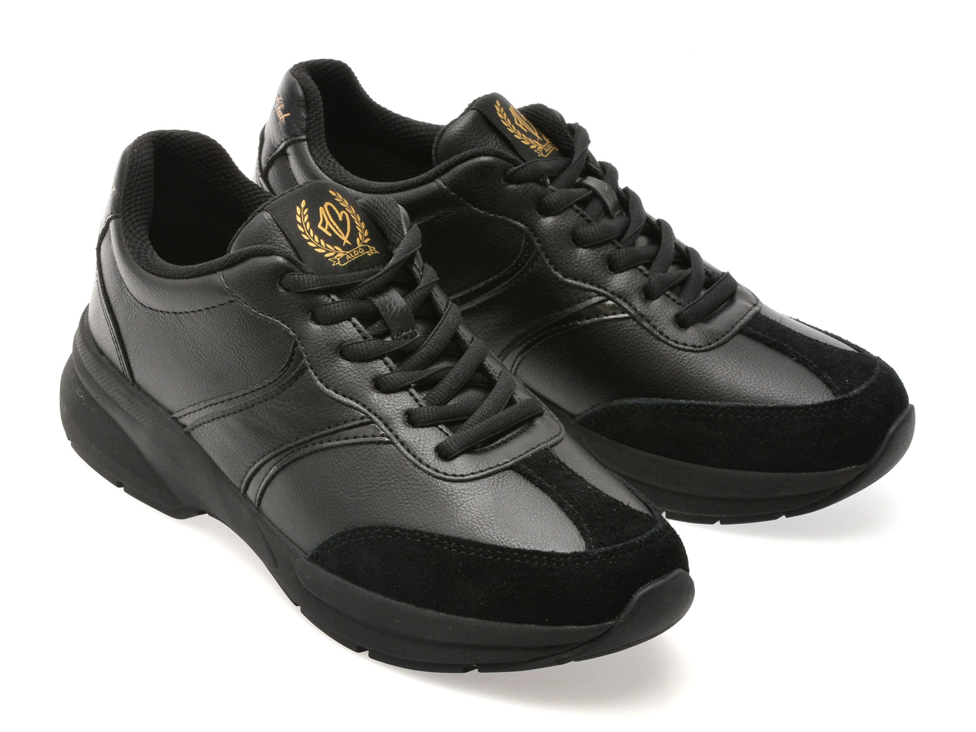 Pantofi sport ALDO negri, CLUBCHIC 001, din piele ecologica