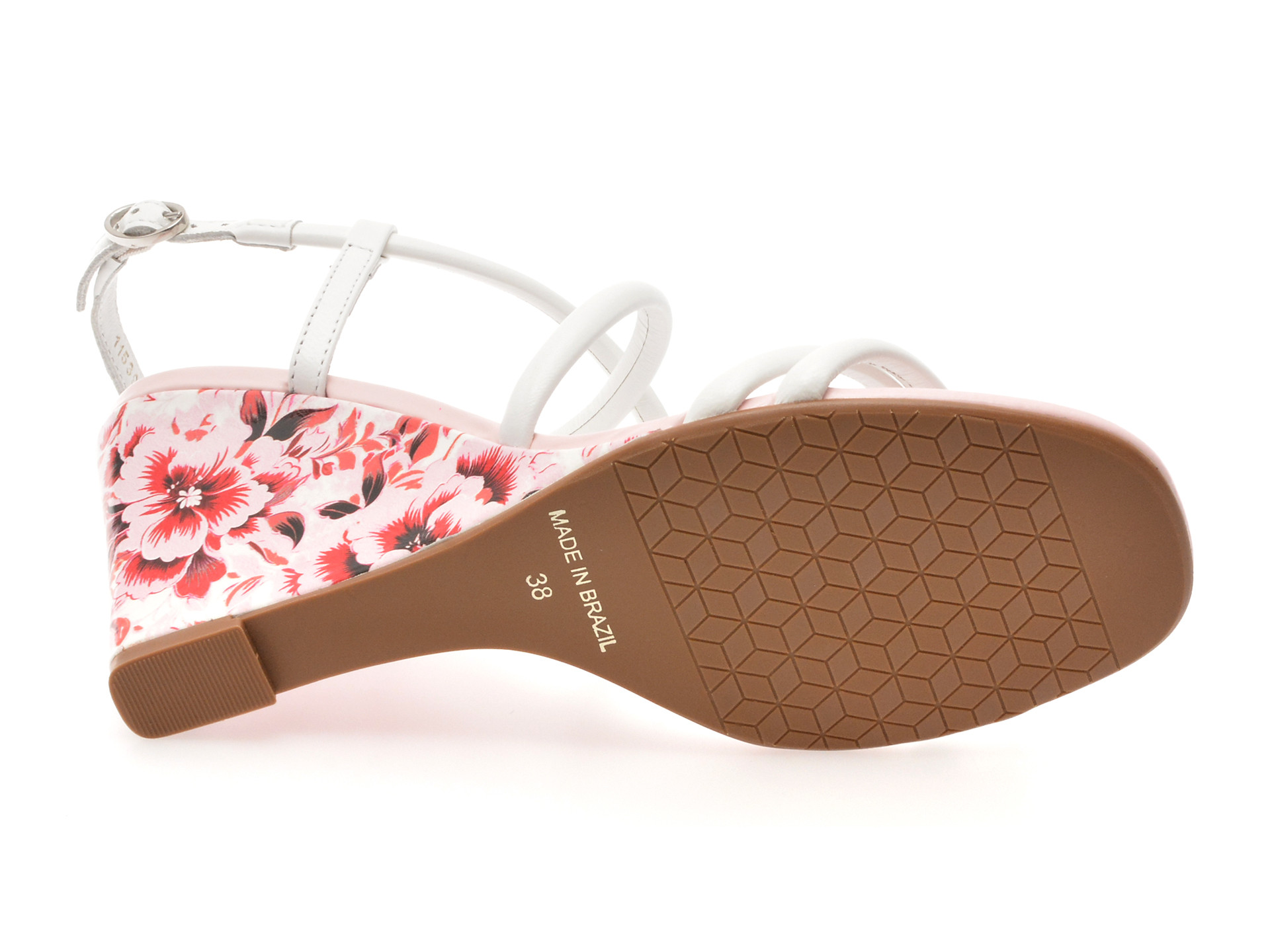 Sandale EPICA albe, 1153237, din piele naturala