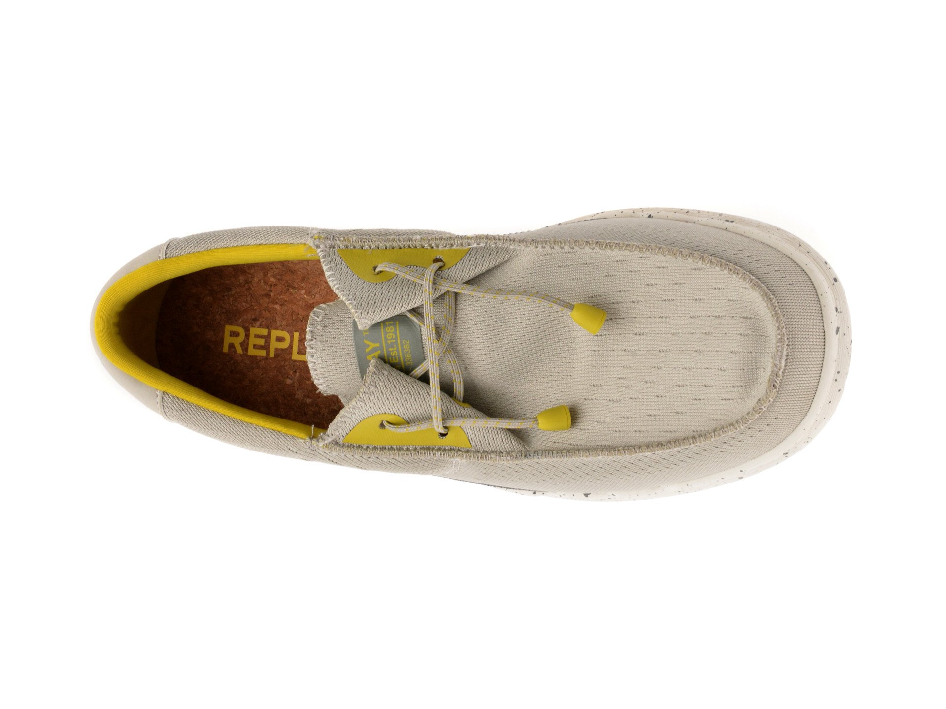 Mocasini REPLAY gri, MM1110T, din material textil