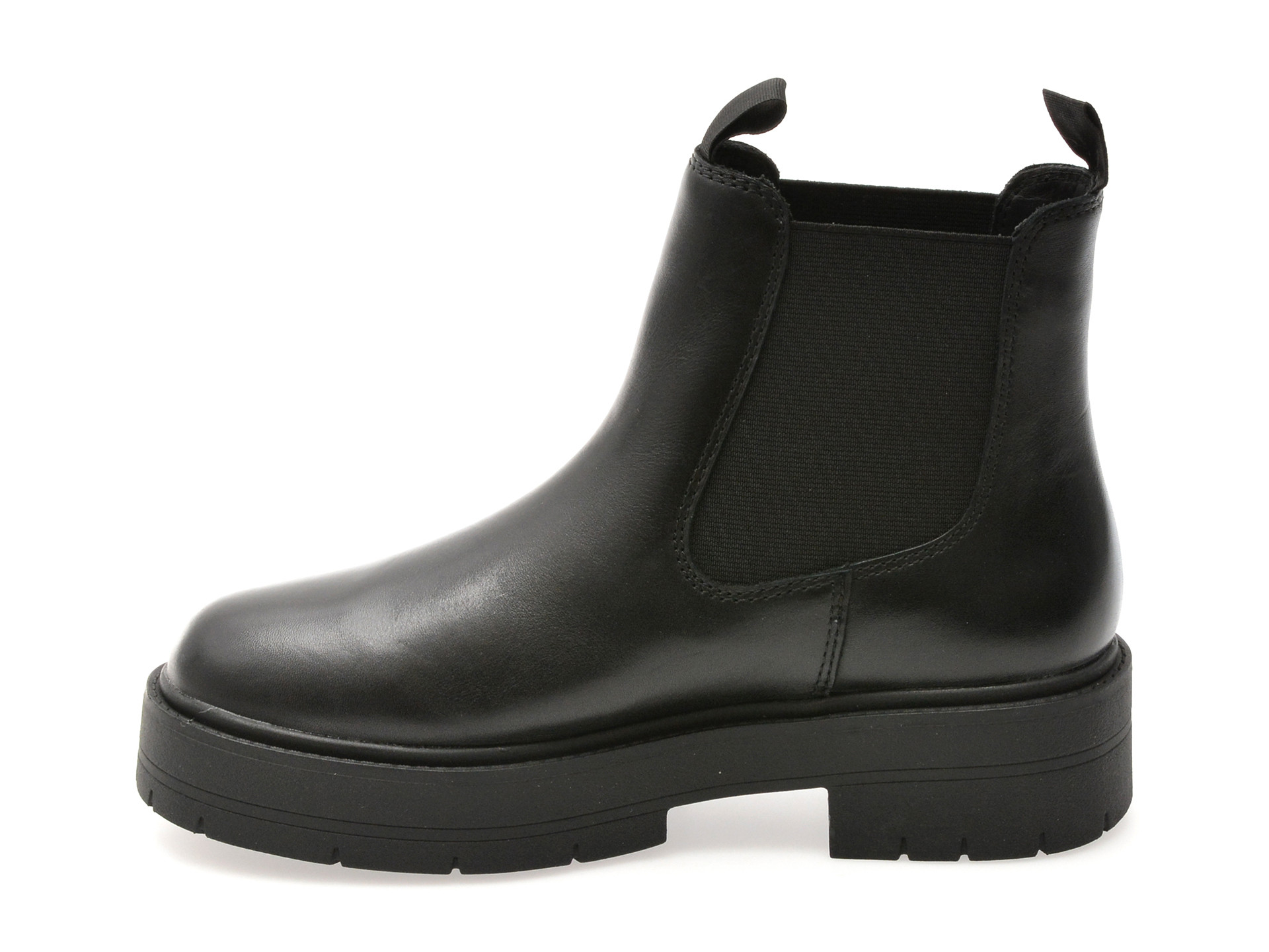 Ghete GEOX negre, D56VDA, din piele naturala