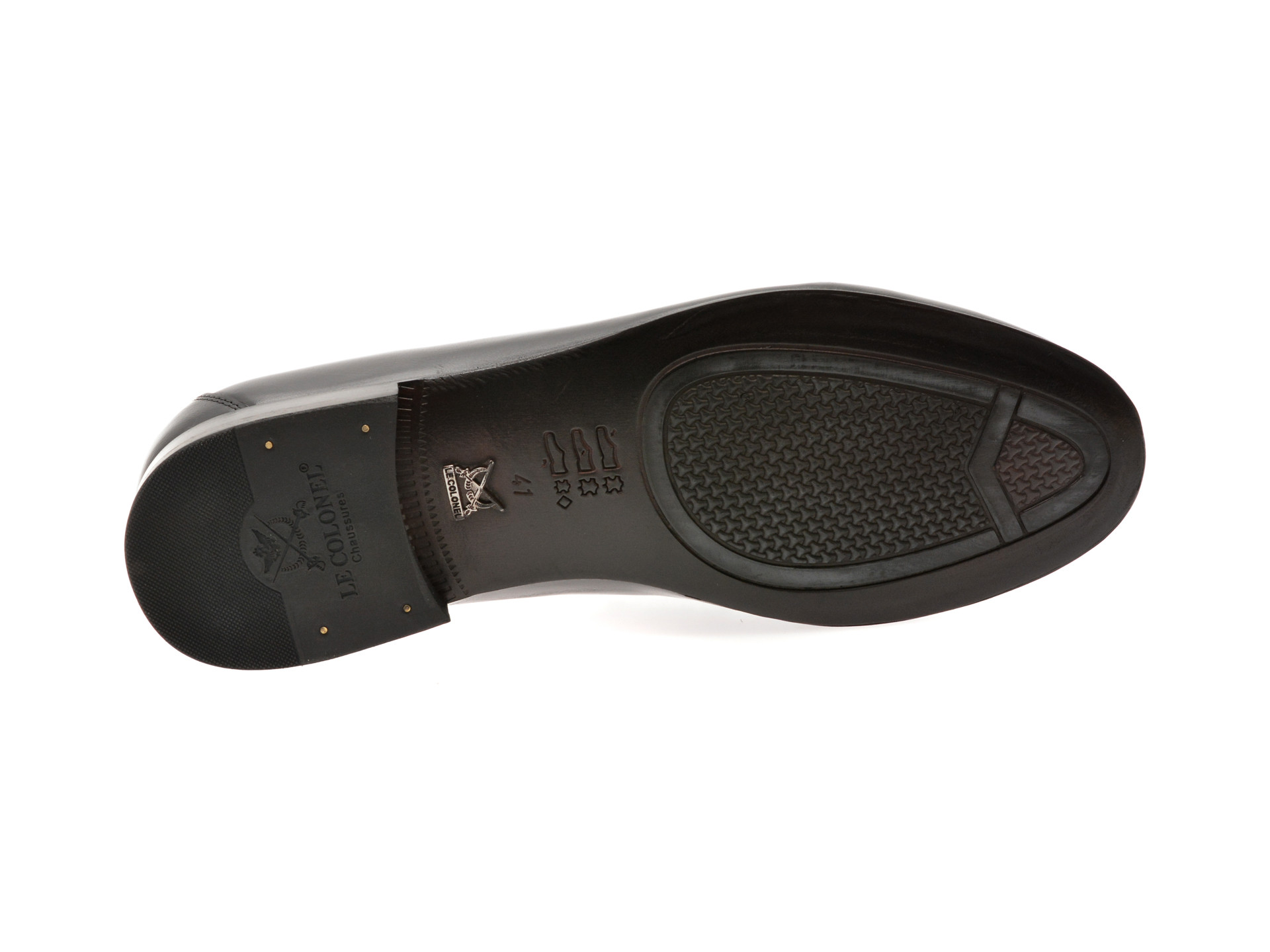 Mocasini eleganti LE COLONEL negri, 65926, din piele naturala
